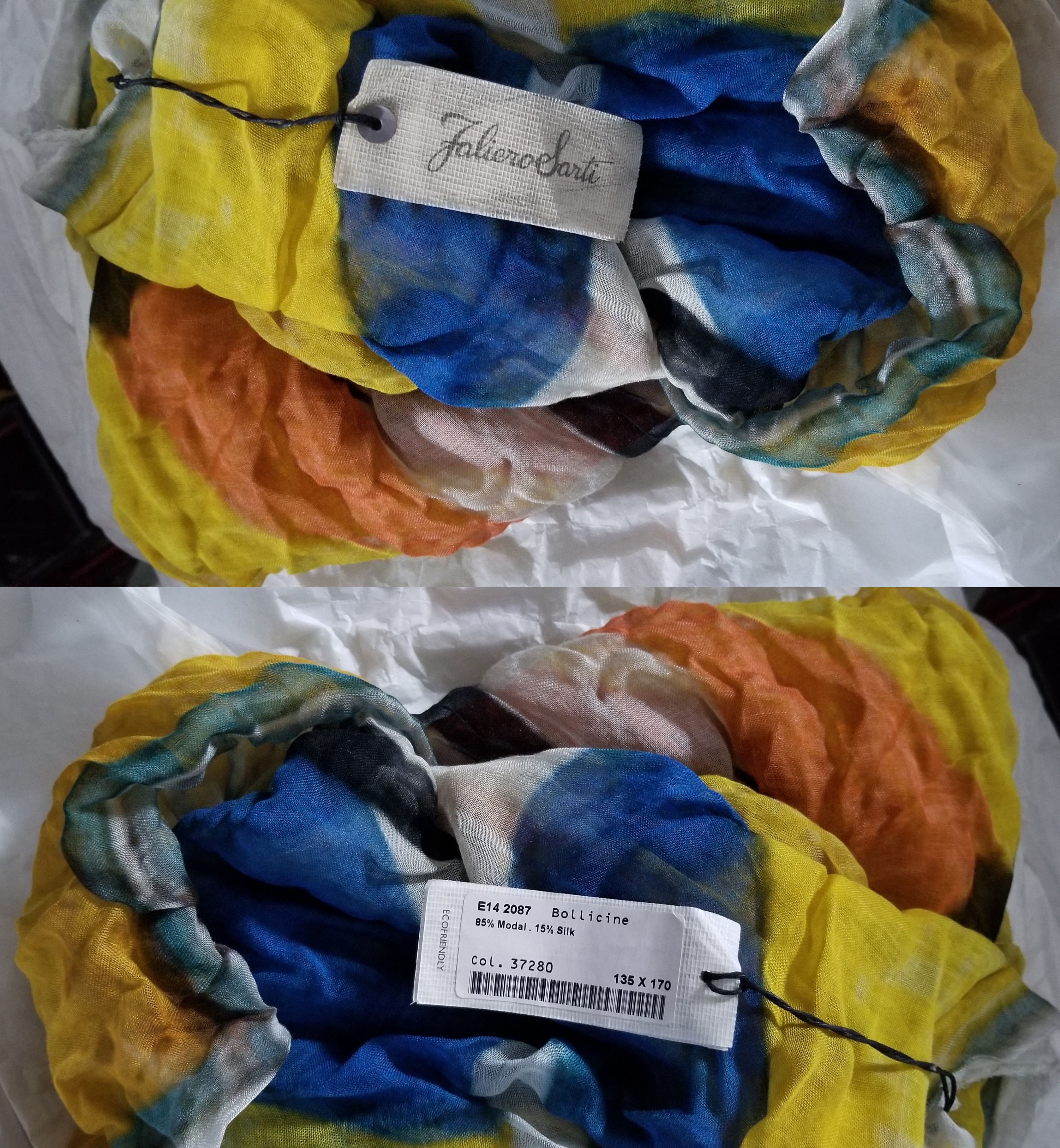 Faliero Sarti Faliero Sartix Jean Michel Basquiat Bollicine Silk Scarf Size ONE SIZE - 2 Thumbnail