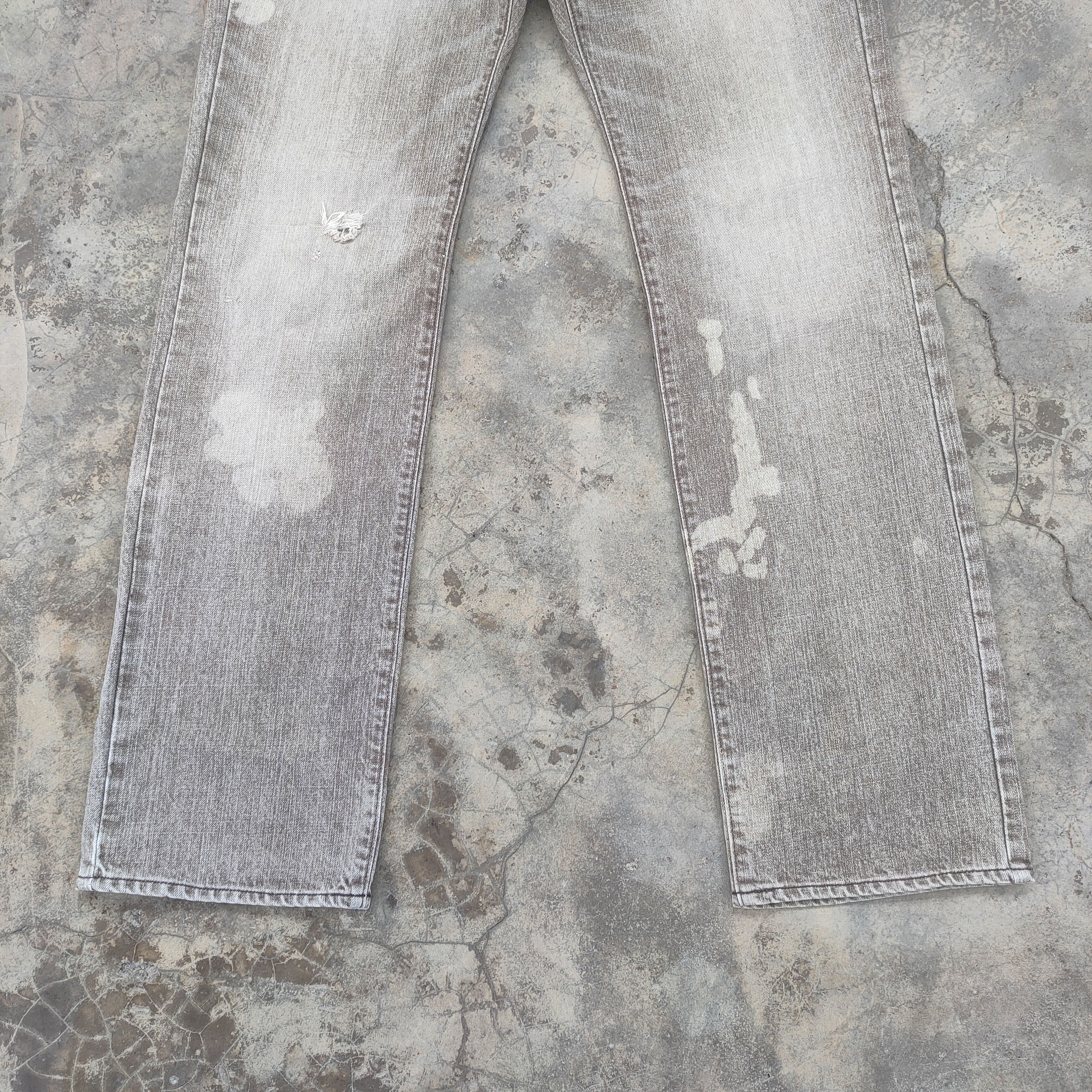 Japanese Brand W32×33 VINTAGE CRARK WASH FADED BROWN DISTRESSED JEAN PANTS Size US 32 / EU 48 - 4 Thumbnail