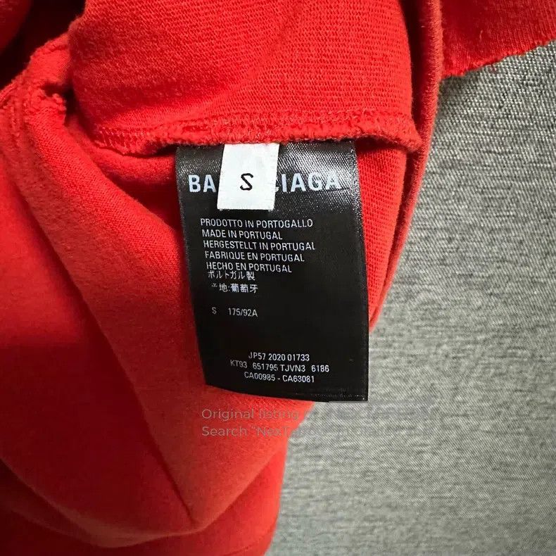 Balenciaga Balenciaga Logo round neck short sleeve Size US S / EU 44-46 / 1 - 4 Thumbnail