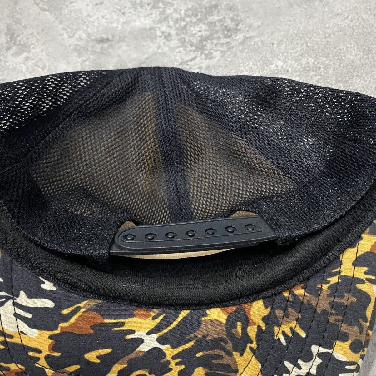 Bape Leopard Camo Trucker Hat Black