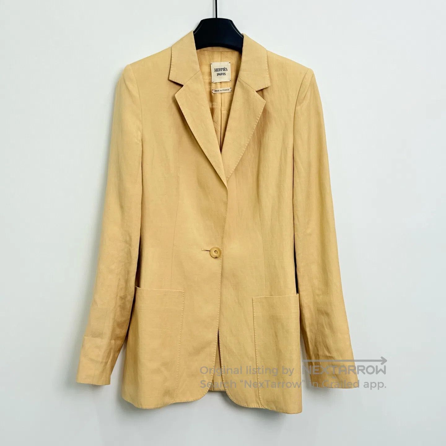 Hermes Hermes Linen Single Breasted Blazer| Size XS / US 0-2 / IT 36-38 - 1 Thumbnail