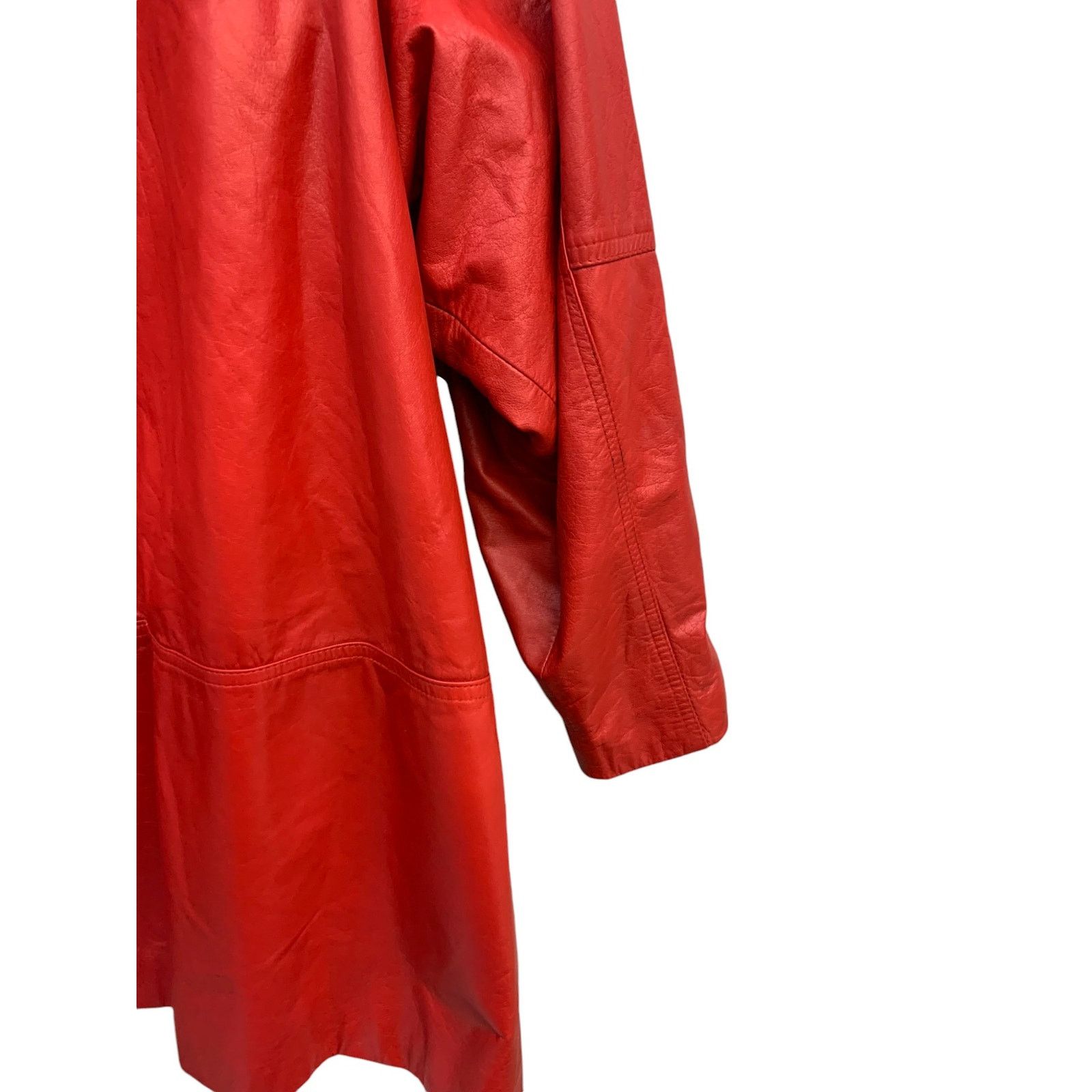 Toffs Vintage Toff's Red Leather Jacket SZ M/ 39 Size M / US 6-8 / IT 42-44 - 10 Thumbnail