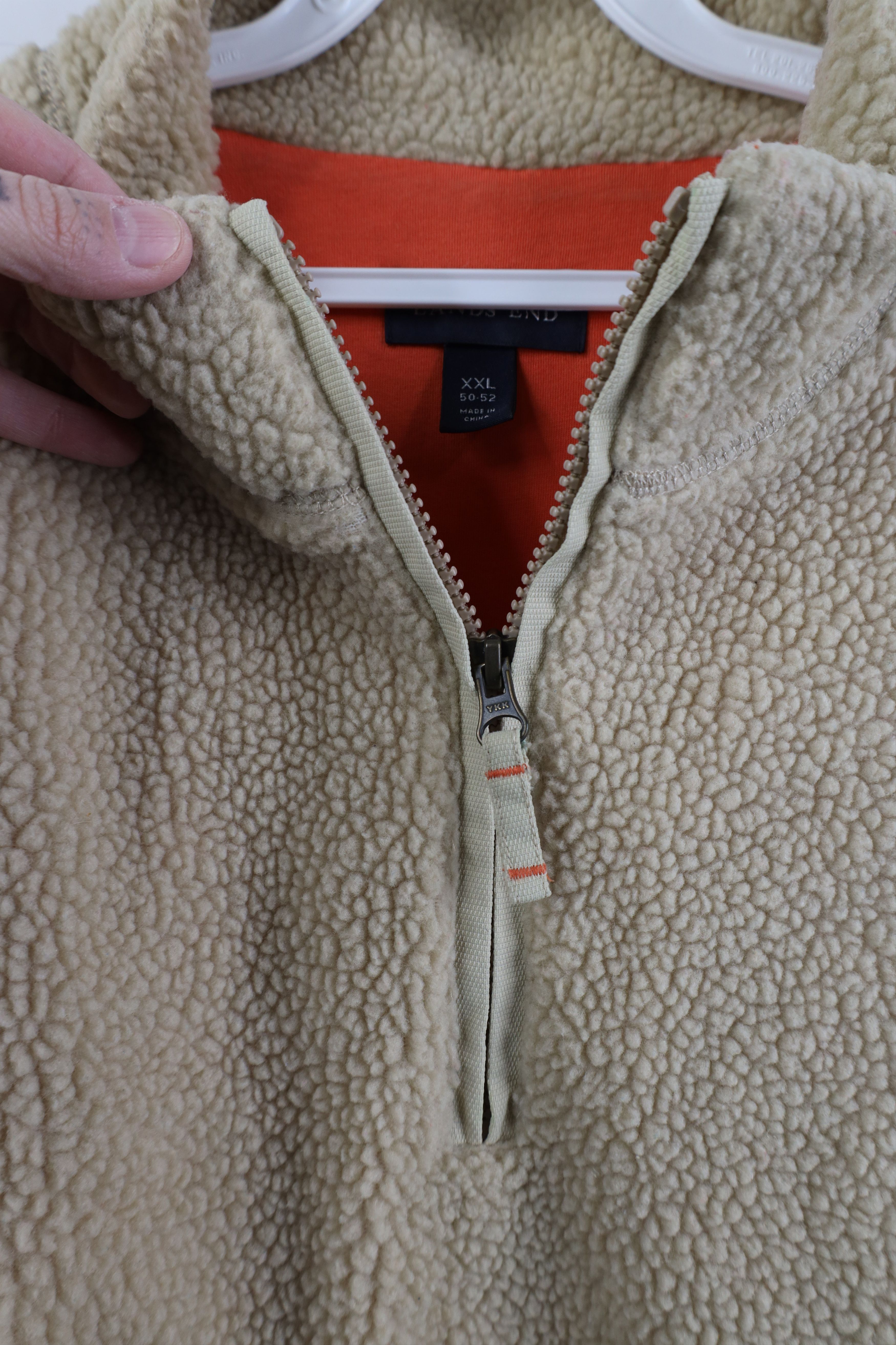 Lands' End Vintage Y2K Lands End Deep Pile Fleece Half Zip Sweater Size US XXL / EU 58 / 5 - 4 Thumbnail