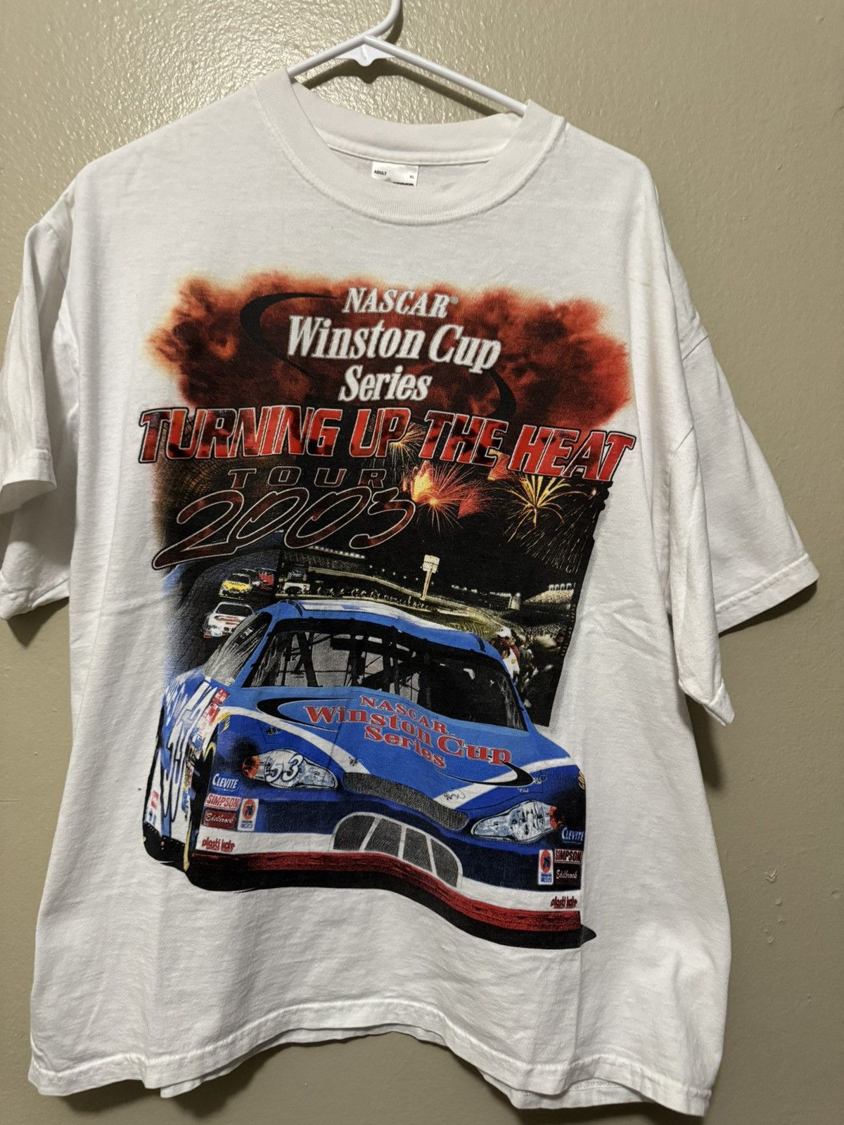 NASCAR Vintage NASCAR cup T-shirt Size US XL / EU 56 / 4 - 2 Thumbnail
