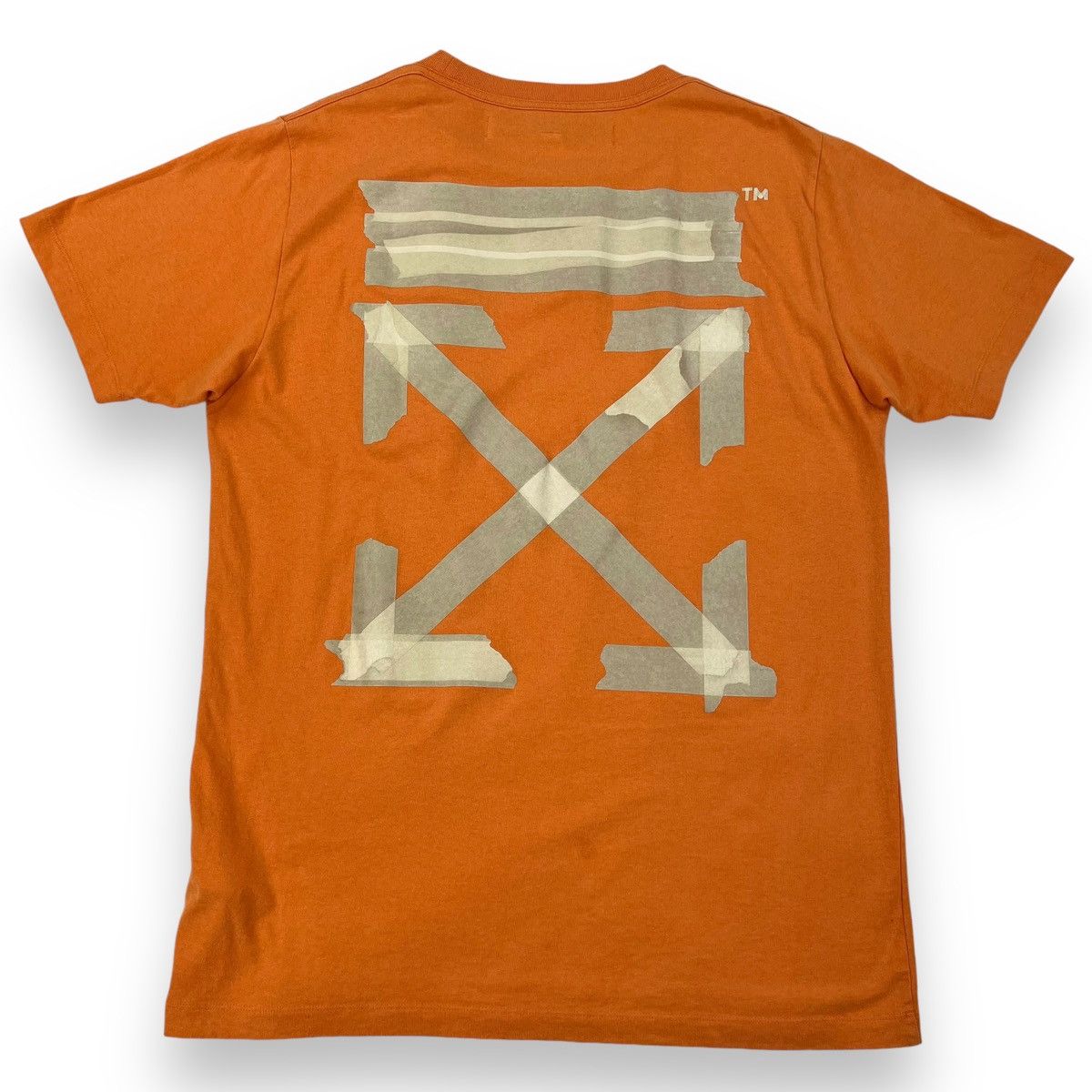 Off-White Off-White Tape Arrows Orange T Shirt Size US L / EU 52-54 / 3 - 3 Thumbnail