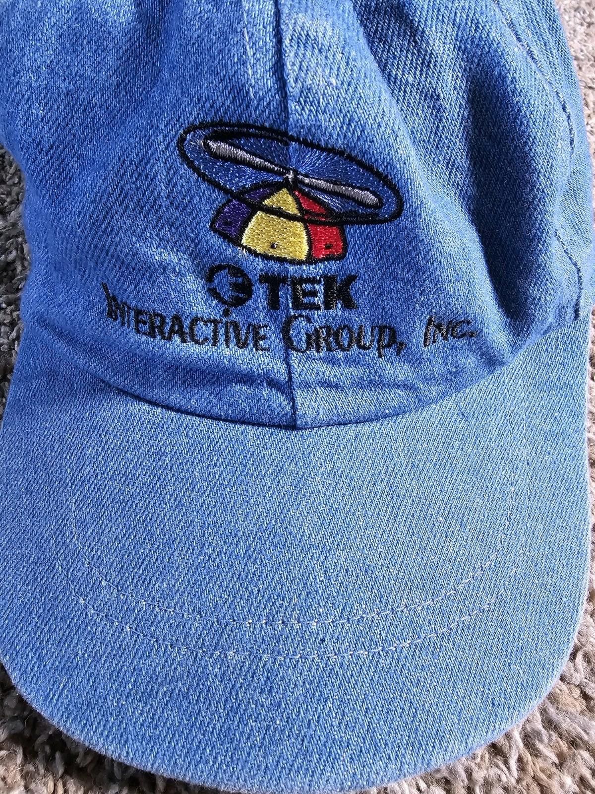 Lands' End TEK Interactive Group Inc Blue Denim Clasp hat USA Made Size ONE SIZE - 2 Thumbnail