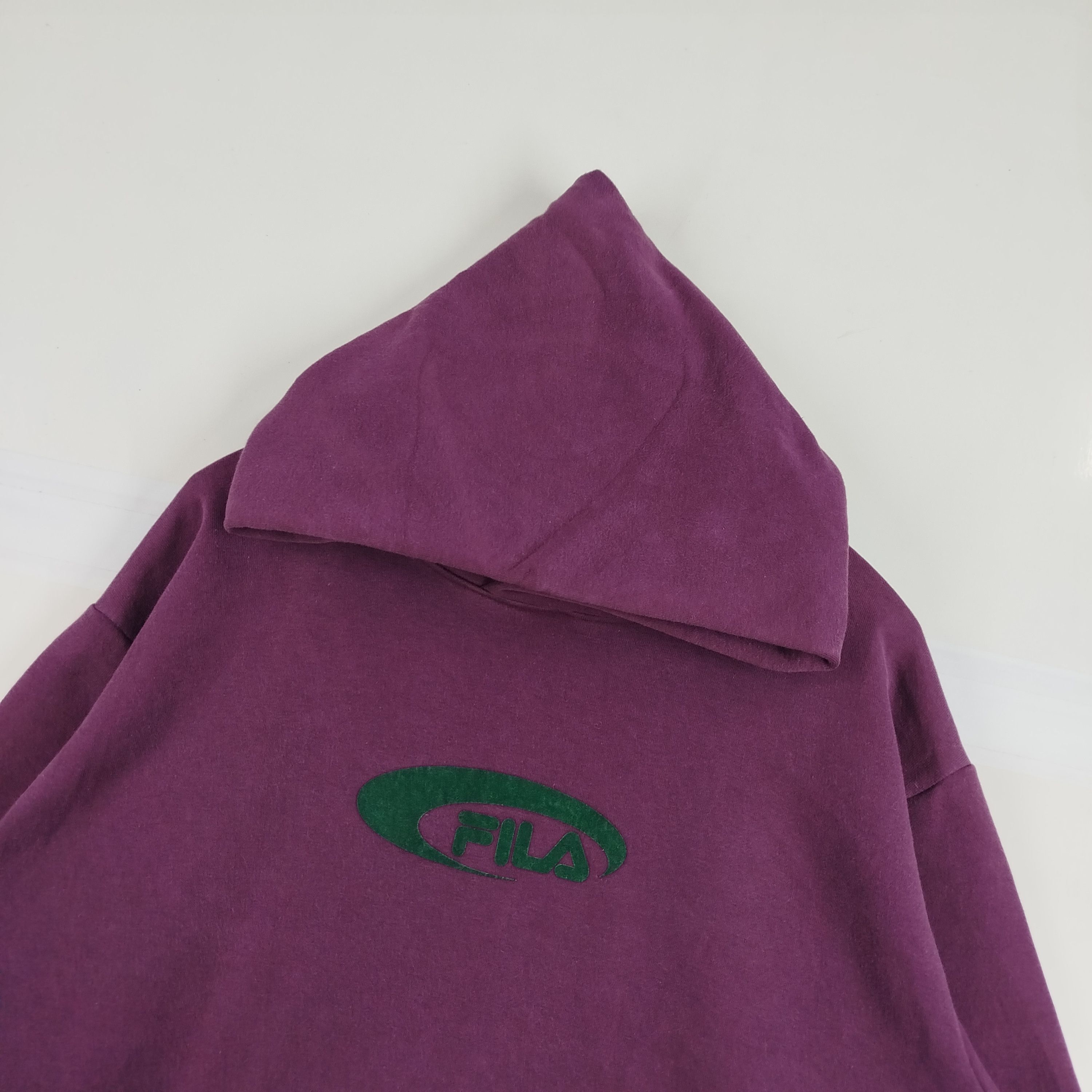 Fila Vintage Fila Center Logo Made In Japan Dark Purple Faded Size US L / EU 52-54 / 3 - 2 Thumbnail