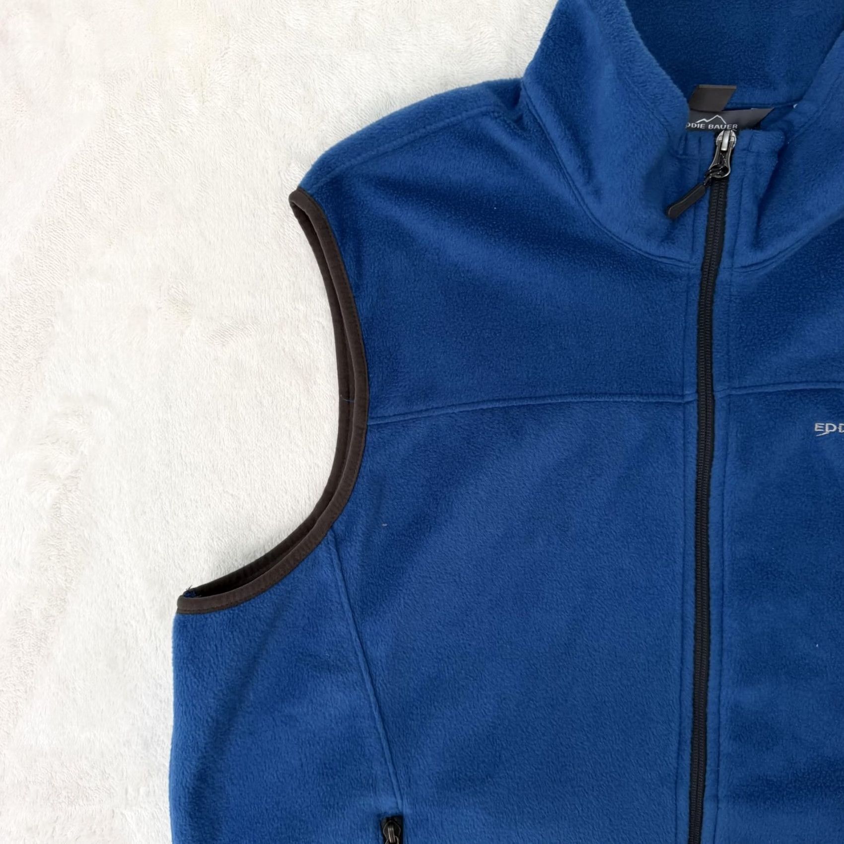 Eddie Bauer Eddie Bauer Vest Mens XL Blue Fleece Full Zip Stand Collar Outdoor Casual Size US XL / EU 56 / 4 - 5 Thumbnail