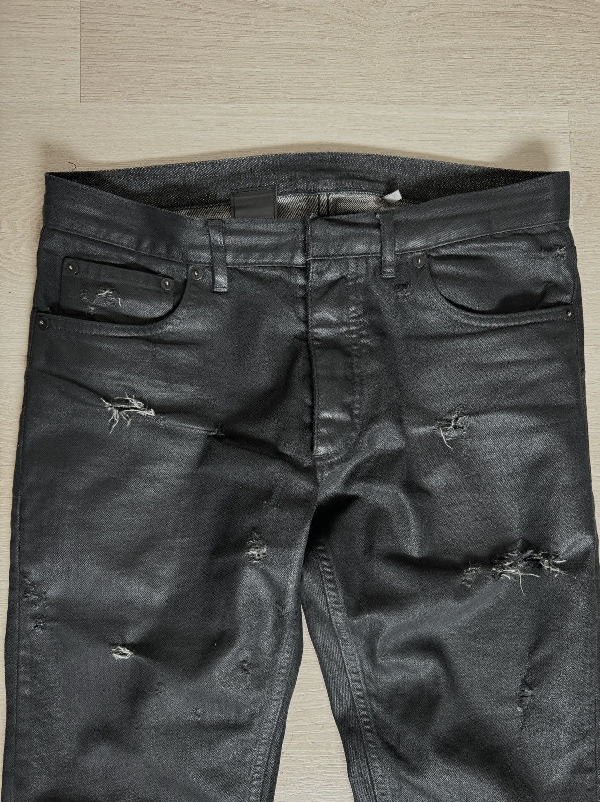 Dior × Hedi Slimane Dior SS04 Waxed Strip Denim Size US 29 - 4 Thumbnail