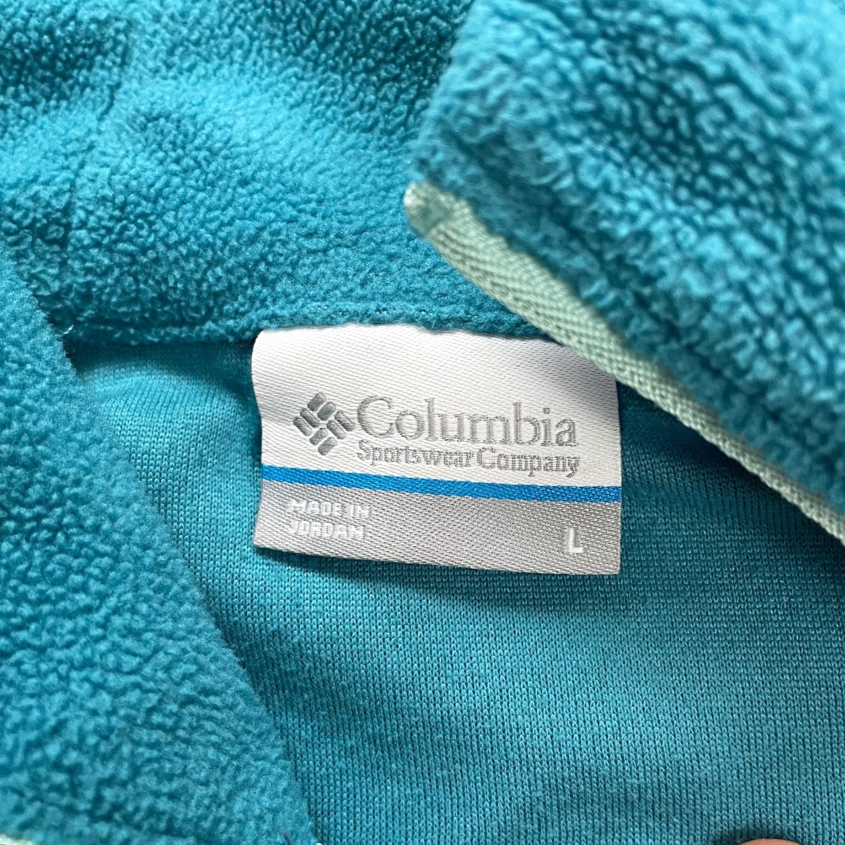 Vintage Columbia Jacket Women Large Light Blue 1/4 Zip High Neck Fleece Outdoor Pullover Size L / US 10 / IT 46 - 5 Thumbnail