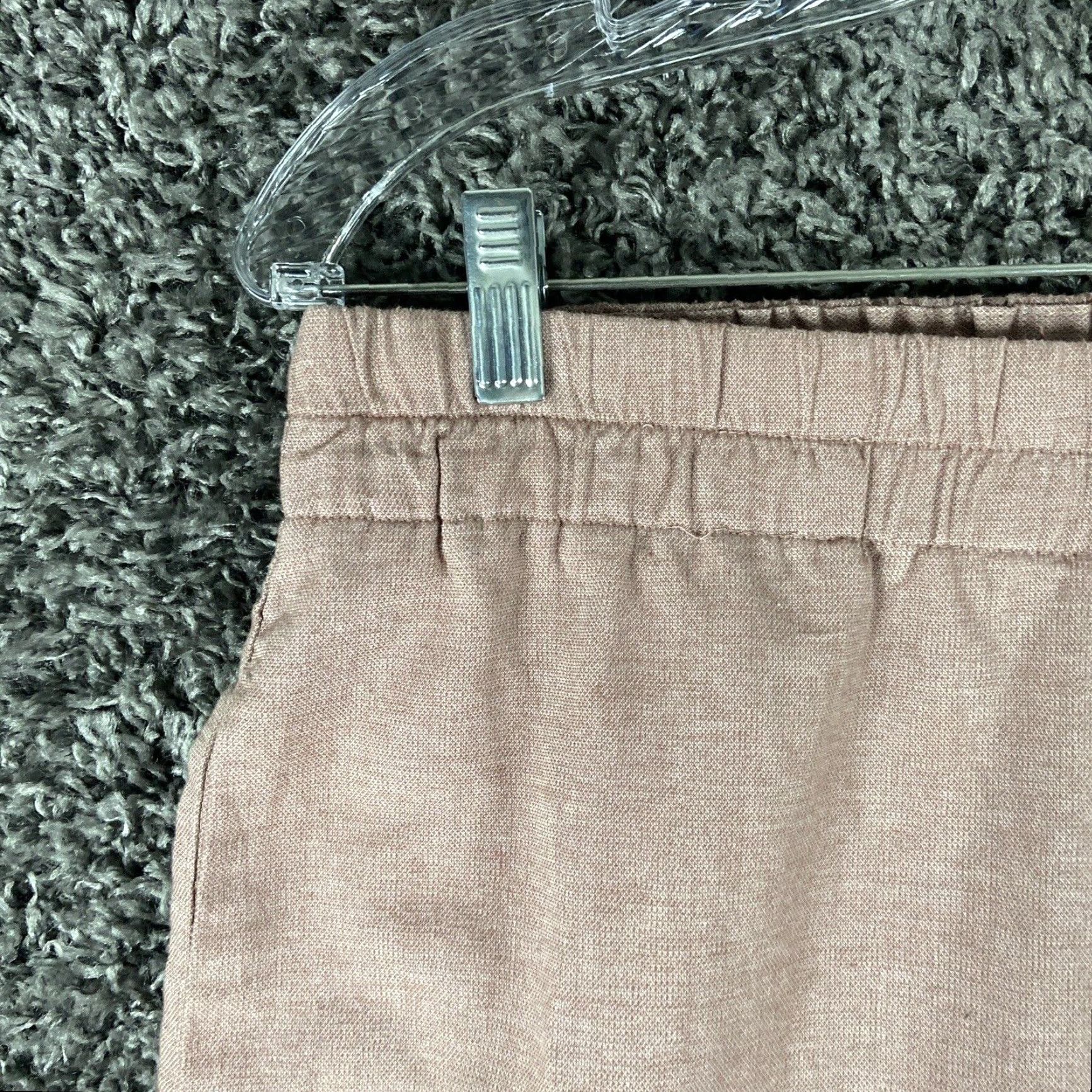 Zara Zara Pink Pants Women's XL Elastic Waistband Straight Leg Womens Size 40" / US 18 - 3 Thumbnail
