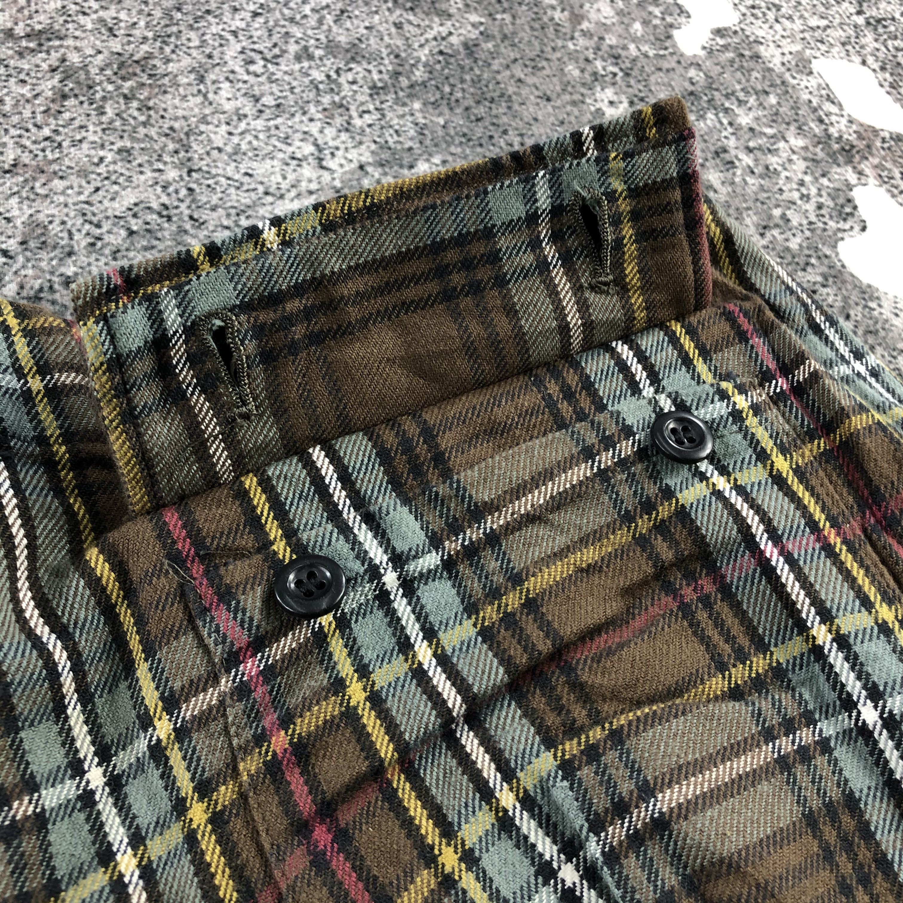 Japanese Brand Roc Star x Mad Hectic Cargo Pants Checked Trousers Size US 34 / EU 50 - 8 Thumbnail