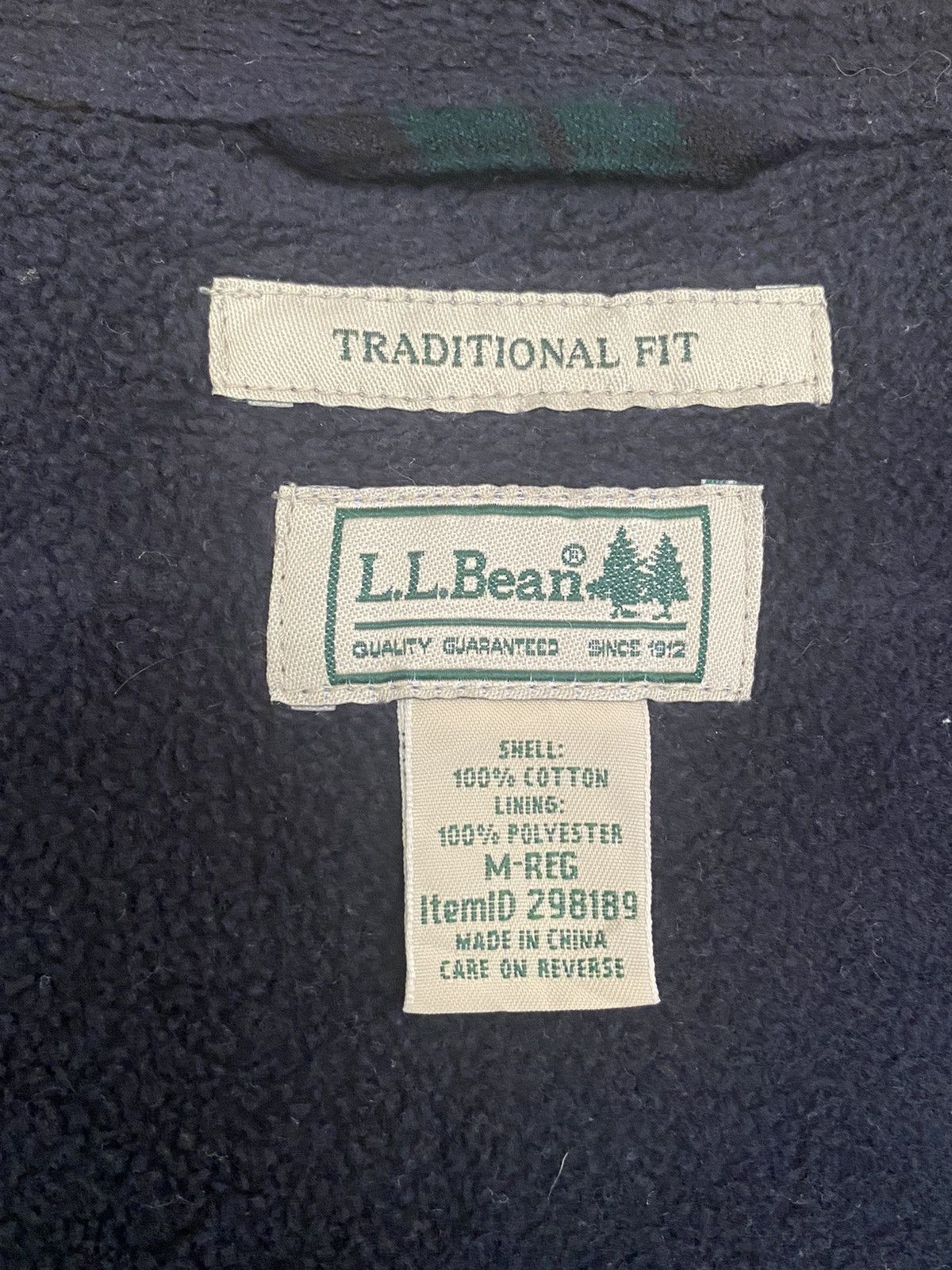 L.L. Bean × Vintage Traditional Fit LL BEAN Checkered Plaid Size US M / EU 48-50 / 2 - 21 Thumbnail