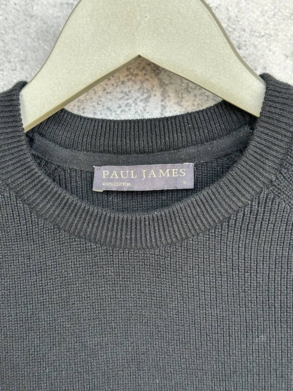 Paul James Paul James Waffle Knit Sweater Black Crew Jumper Sweatshirt Size US S / EU 44-46 / 1 - 9 Thumbnail