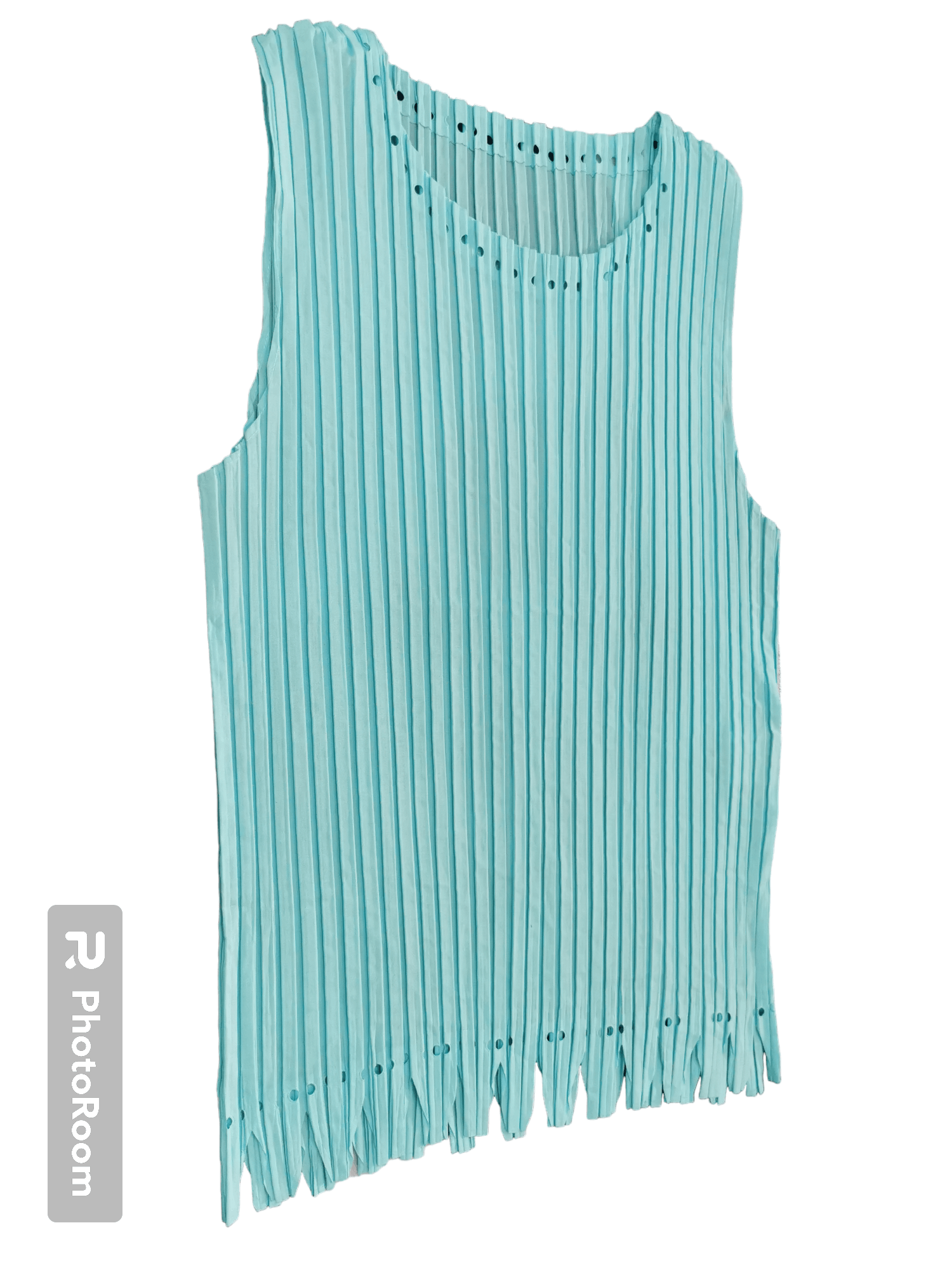 image of Issey Miyake Tank Tops in Aqua, Women's (Size Medium)