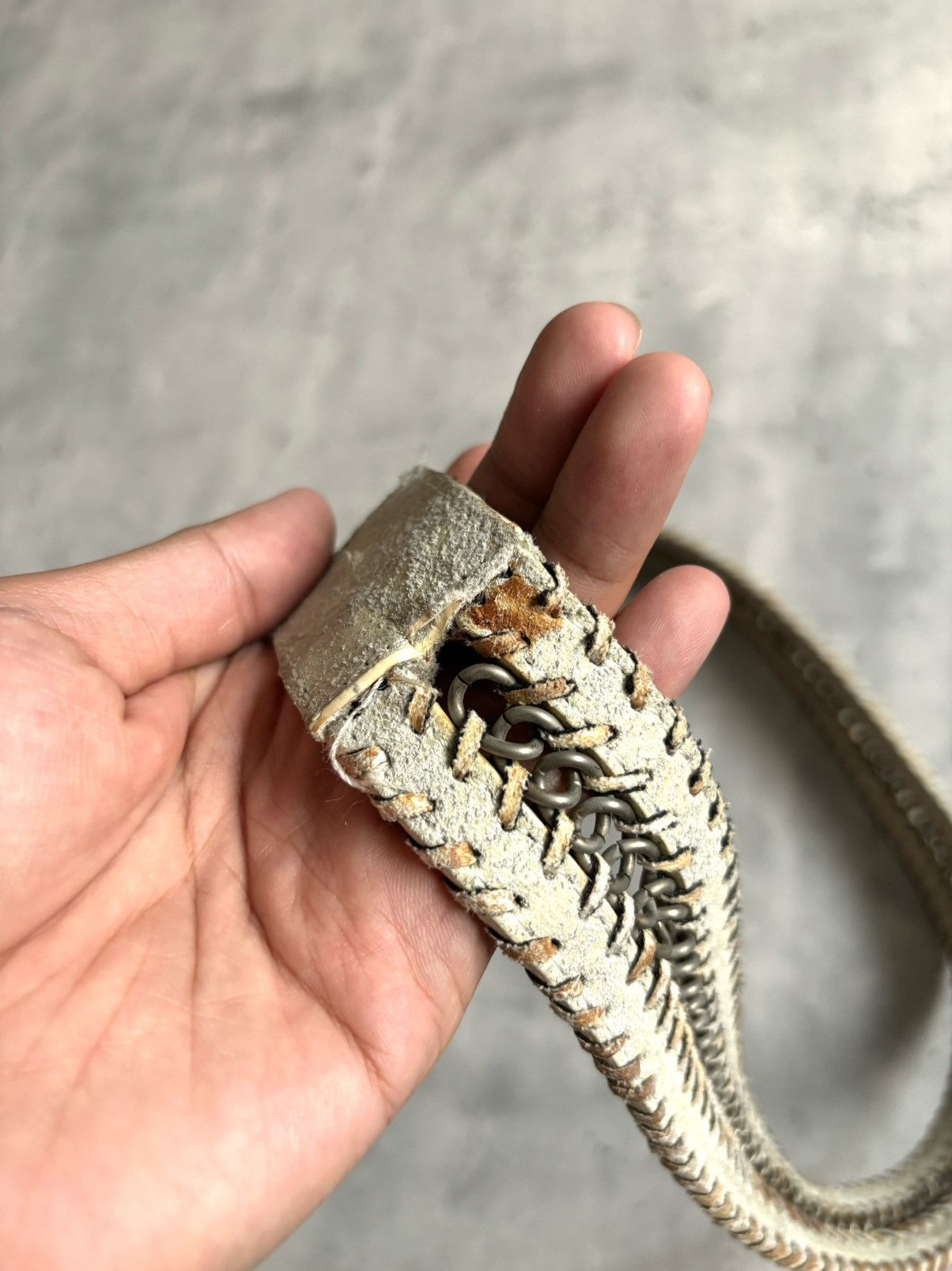 If Six Was Nine Leather Good Design Chain Belt 🐦 Size ONE SIZE - 16 Thumbnail