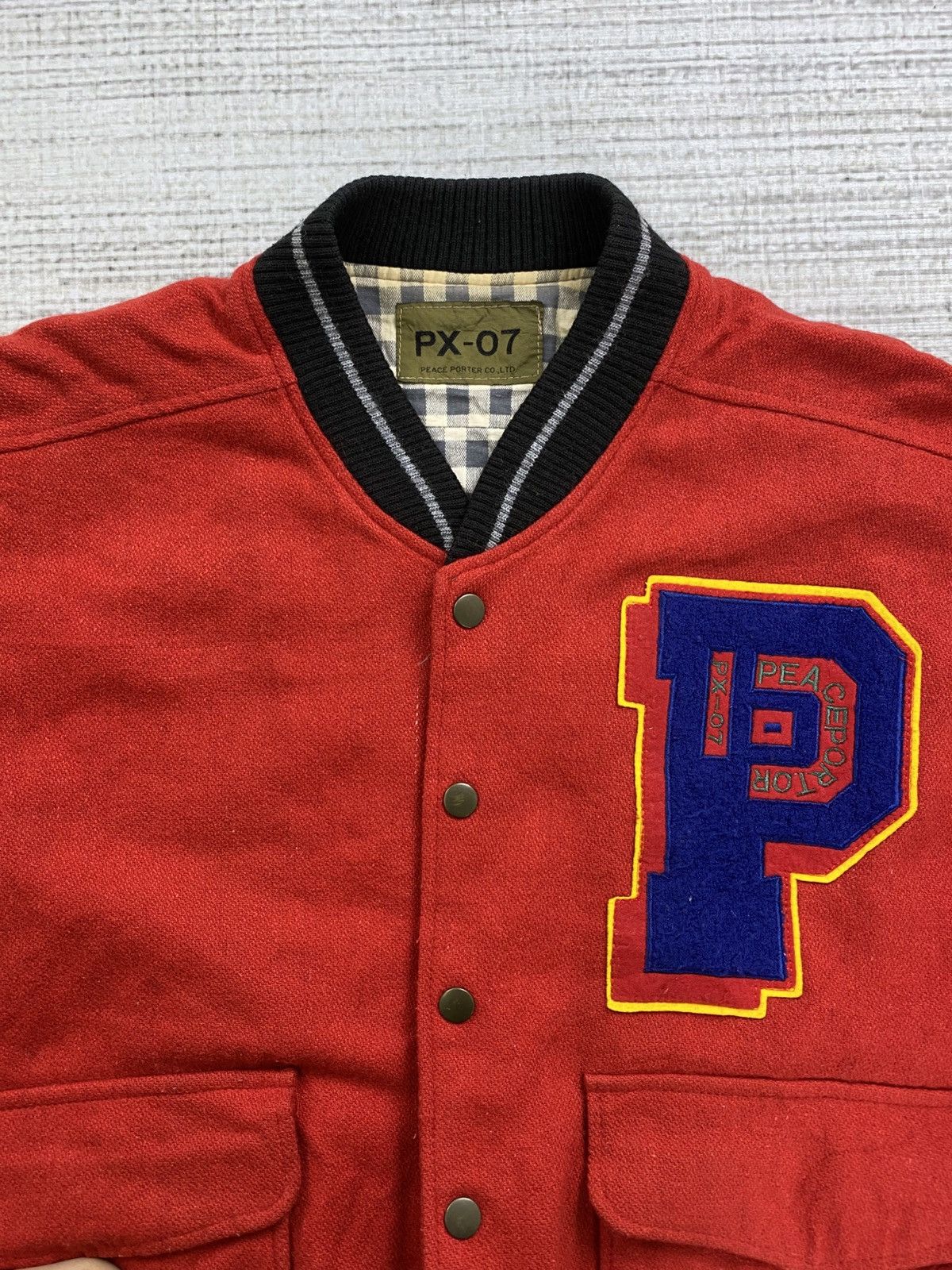 Japanese Brand × Vintage Vintage PX-07 Peace Porter Big Logo Bomber Jacket Size US L / EU 52-54 / 3 - 6 Thumbnail