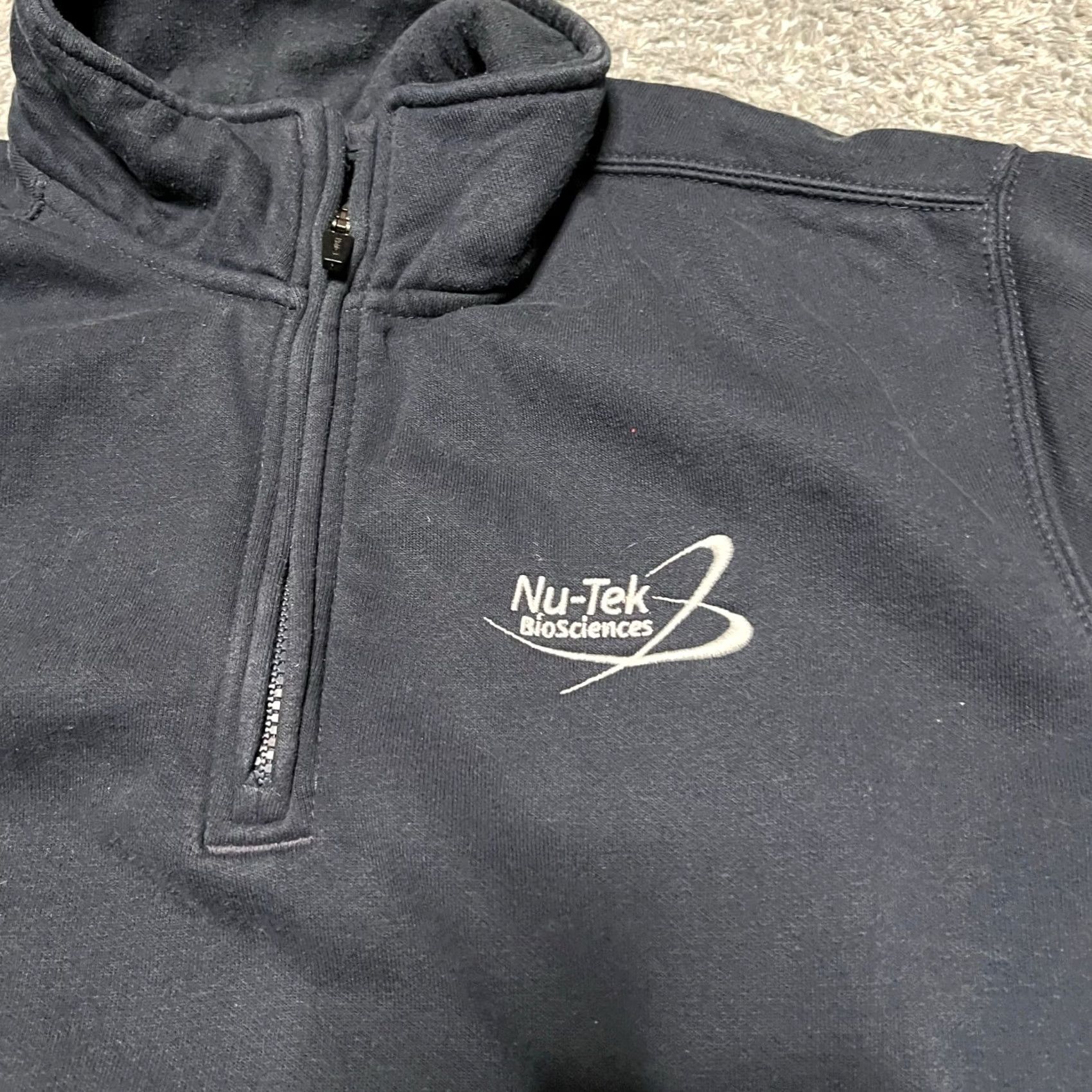 Carhartt Carhartt Sweatshirt Mens Large Midweight 1/4 Zip Navy Blue Loose Fit Nutek Sweatshirt Mens Large Navy Blue Trend Size US L / EU 52-54 / 3 - 3 Thumbnail