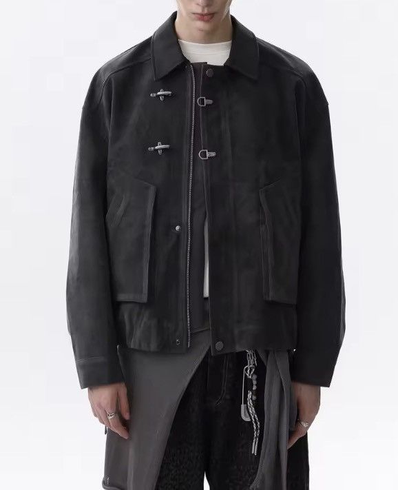 Japanese Brand Toggle Button Collar Pu Leather Jacket Size US L / EU 52-54 / 3 - 7 Thumbnail