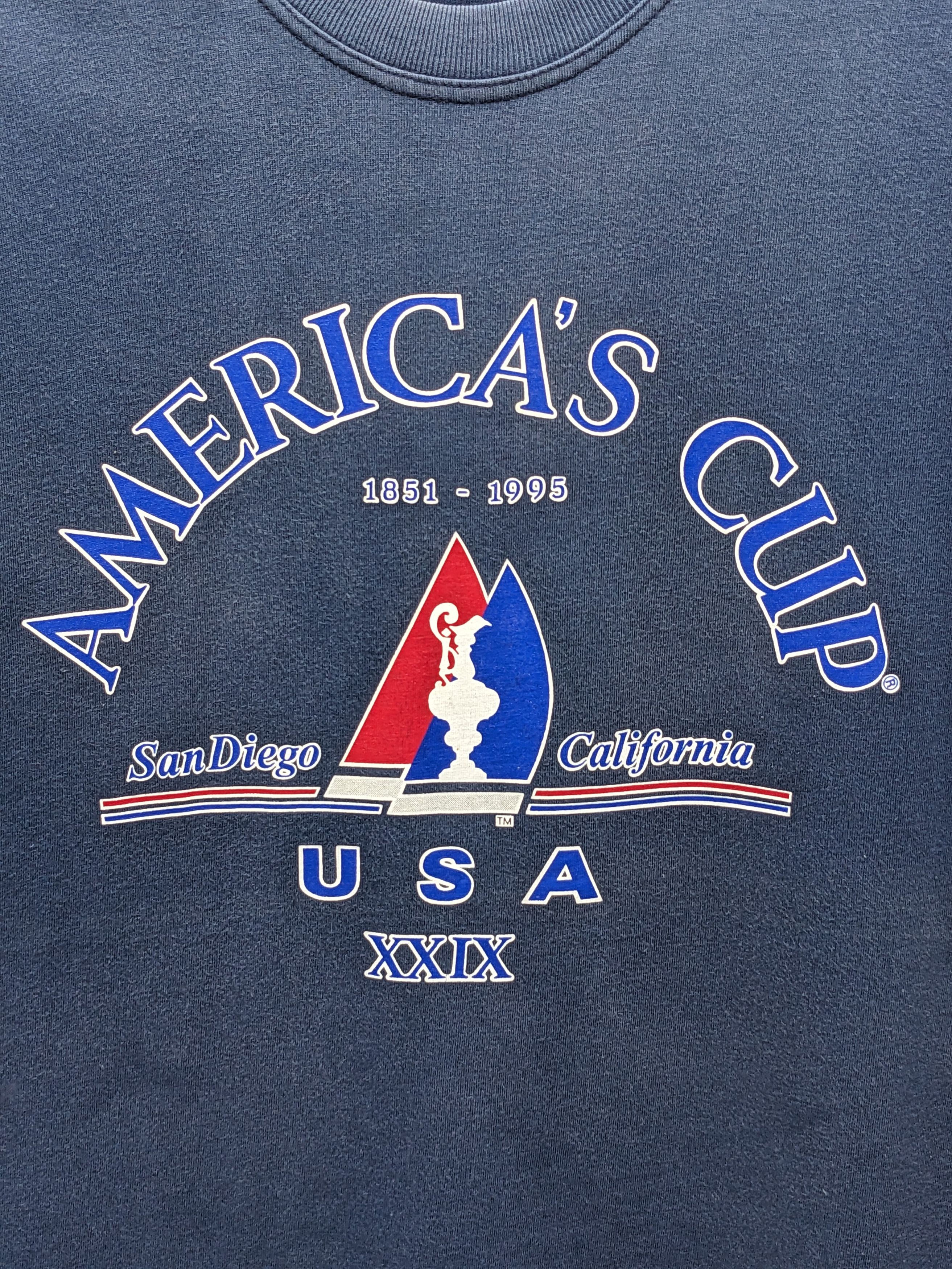 Vintage VINTAGE AMERICA'S CUP TSHIRT Size US M / EU 48-50 / 2 - 3 Thumbnail