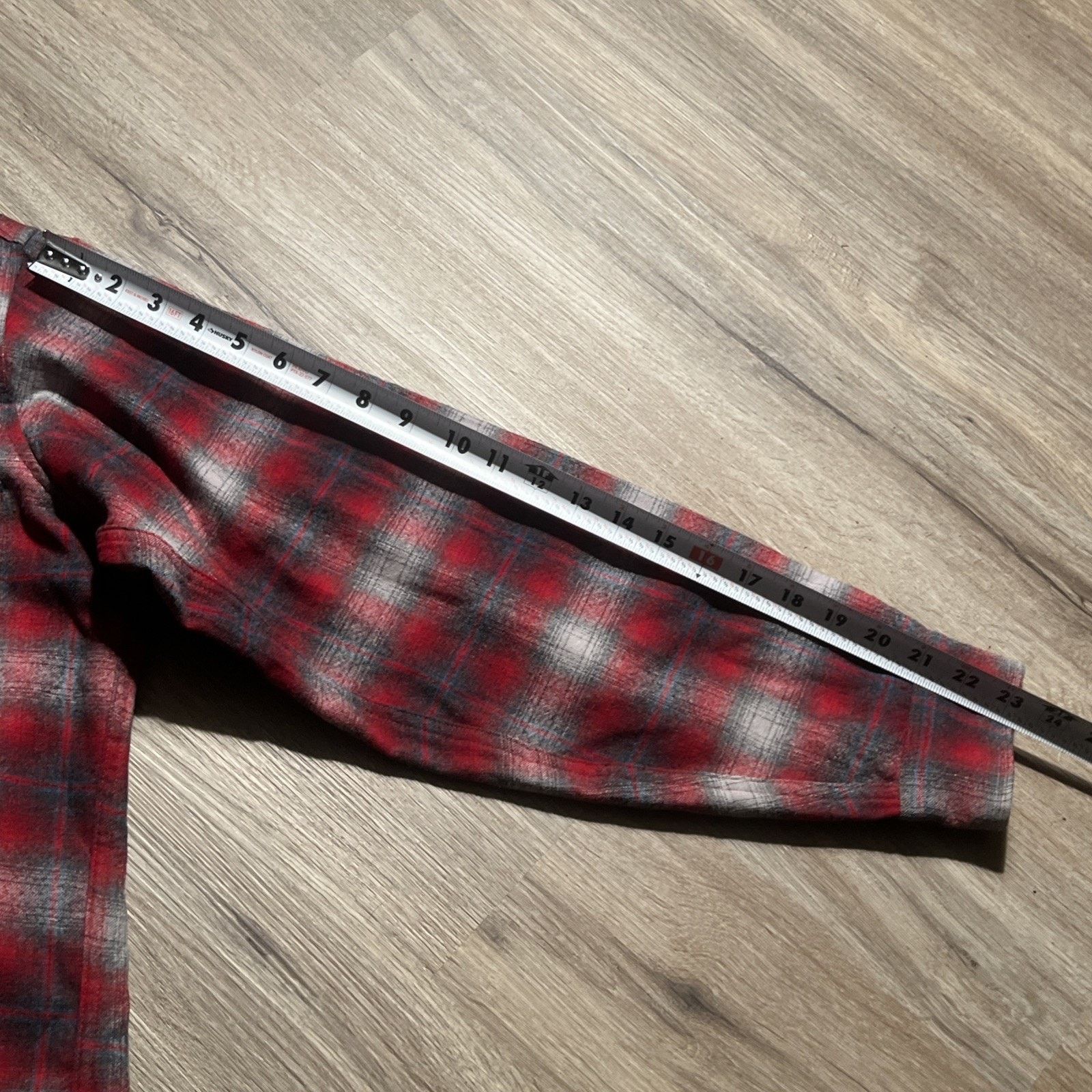Pendleton Vintage 60s 70s Pendleton Board Shirt Red Shadow Plaid Wool Size US L / EU 52-54 / 3 - 20 Thumbnail