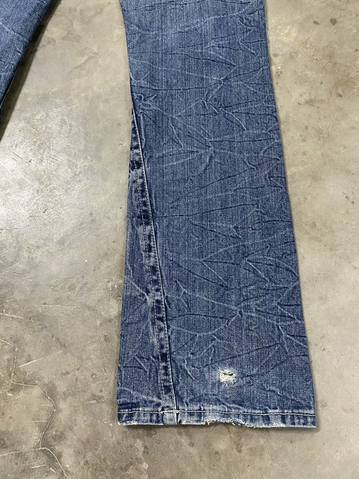 Hysteric Glamour × If Only Was True × Tornado Mart Flare Jeans Jungle Storm Claws Distressed act191 Size US 30 / EU 46 - 3 Thumbnail