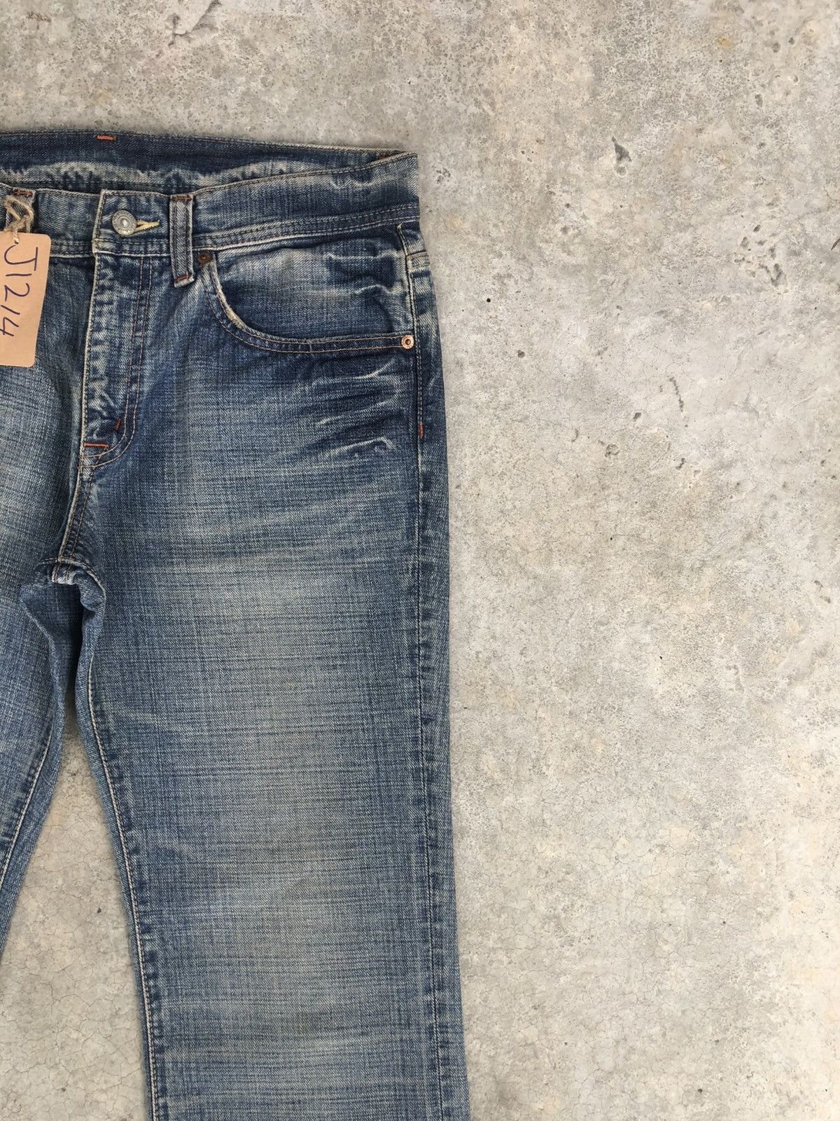 If Six Was Nine Japanese GLHEART Flared Jeans Bootcut Mud Wash Distressed Size US 33 - 7 Thumbnail