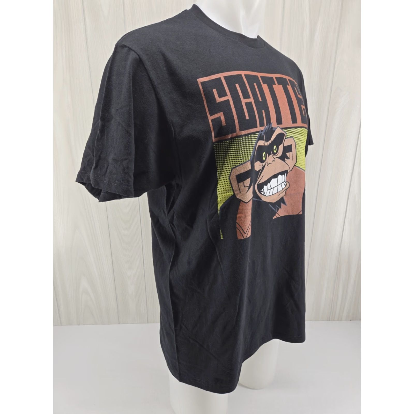 Vintage Agent Elvis Scatter Shirt T-Shirt Size Large Men's Black Cotton Regular 90s Cartoon Holiday School T-Shirt Size US L / EU 52-54 / 3 - 7 Thumbnail