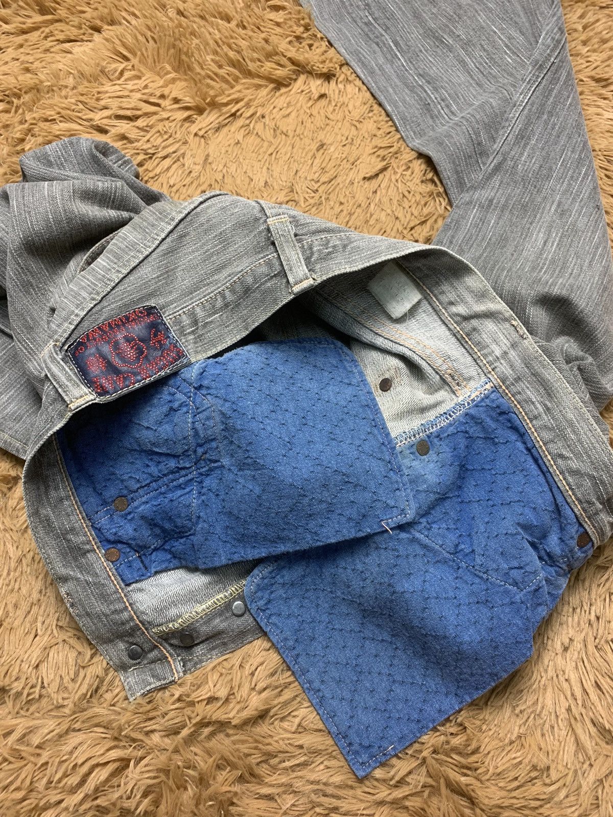 Sugar Cane 1980s Sugarcane SC 403XX Okinawa Light Grey Jeans W29 Size US 29 - 6 Thumbnail