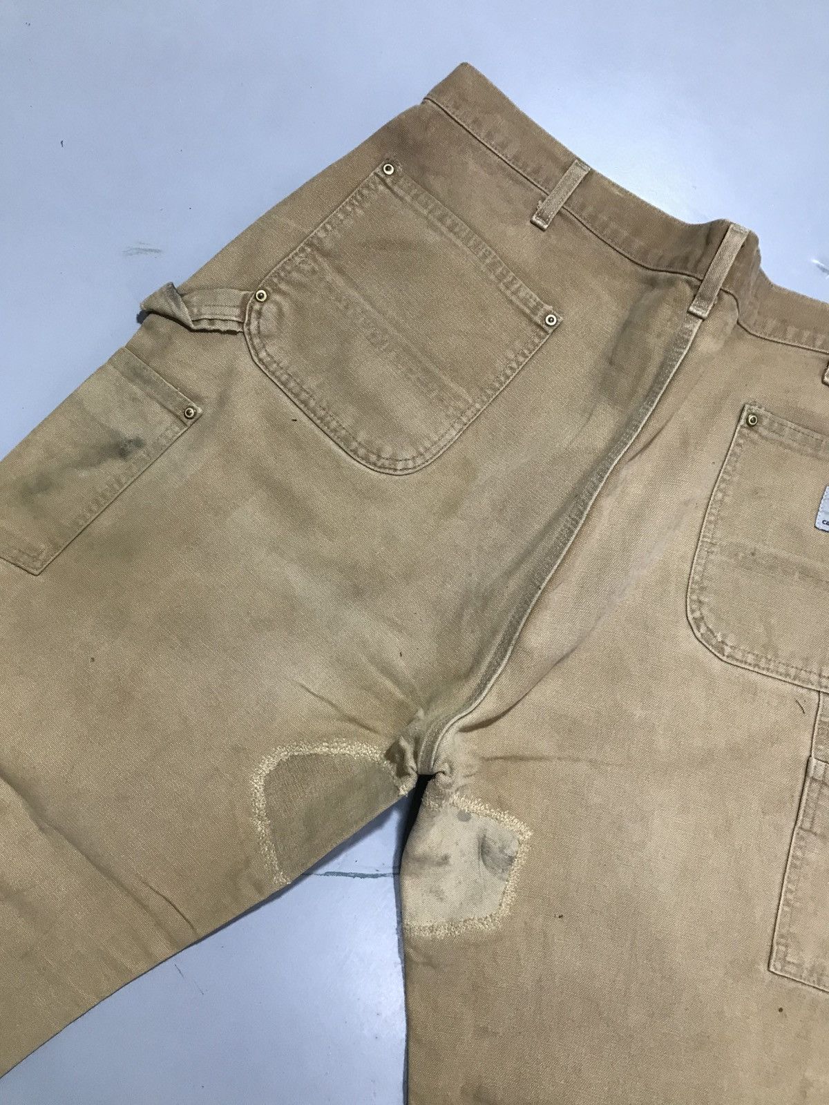 Carhartt Vintage carhartt B01 BRN double knee damaged workwear Size US 40 / EU 56 - 10 Thumbnail