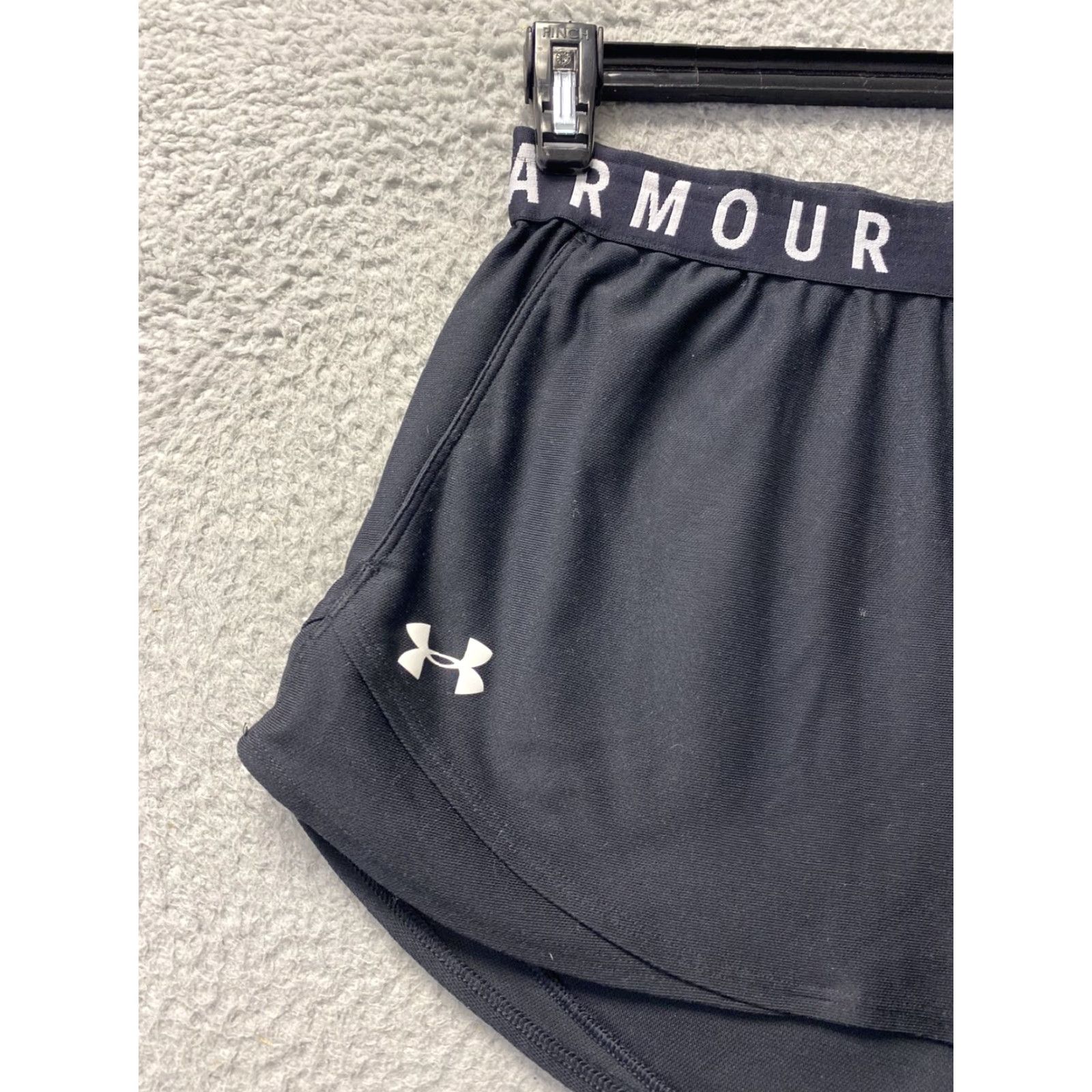 Under Armour Under Armour Women's M Athletic Shorts Gym Running Black Polyester 63-42 Size 32" / US 10 / IT 46 - 2 Thumbnail