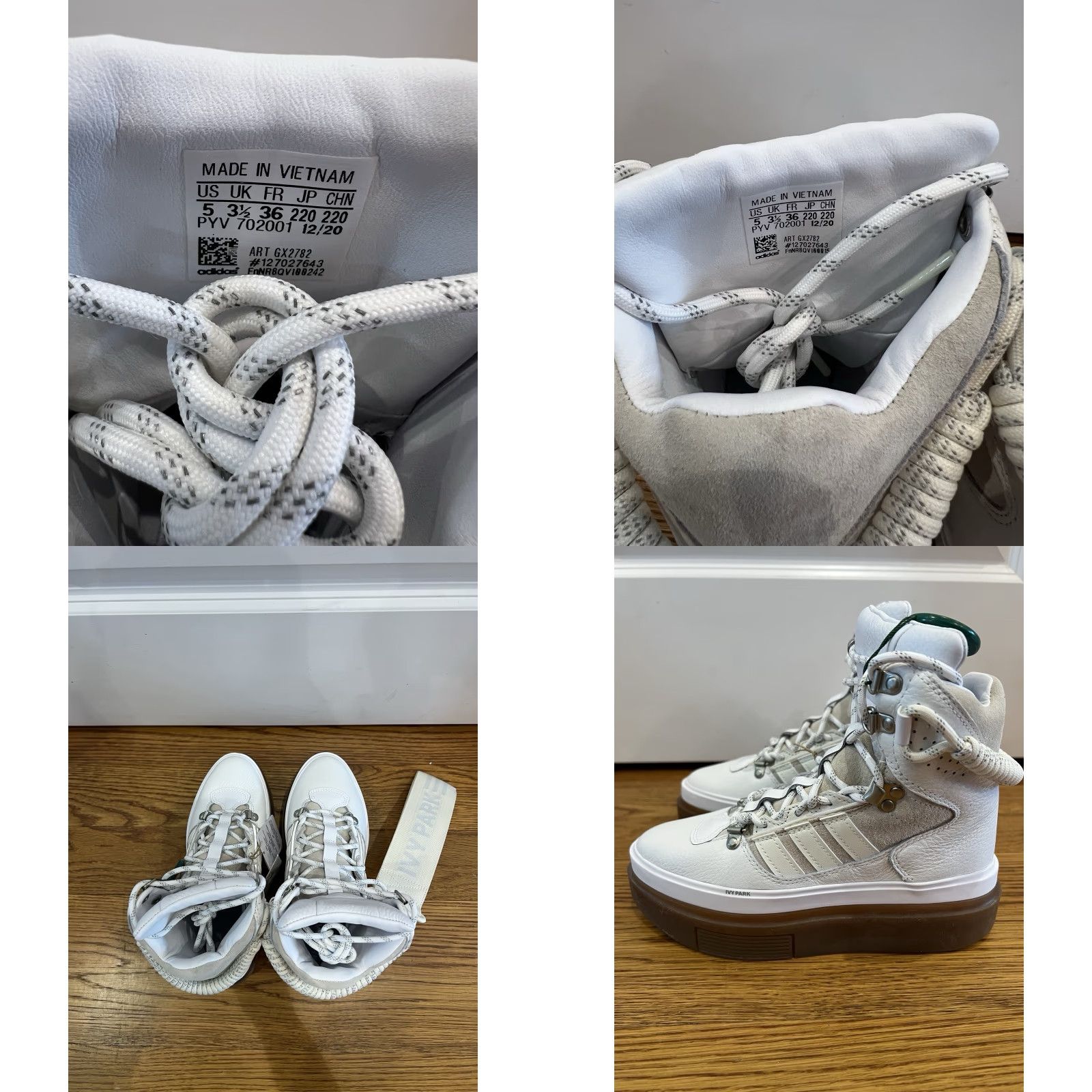 Adidas VINTAGE adidas Super Sleek Boot Beyoncé White High Top Athletic Sneakers Size 7 Women / Size 5 Men Size M / US 6-8 / IT 42-44 - 8 Thumbnail