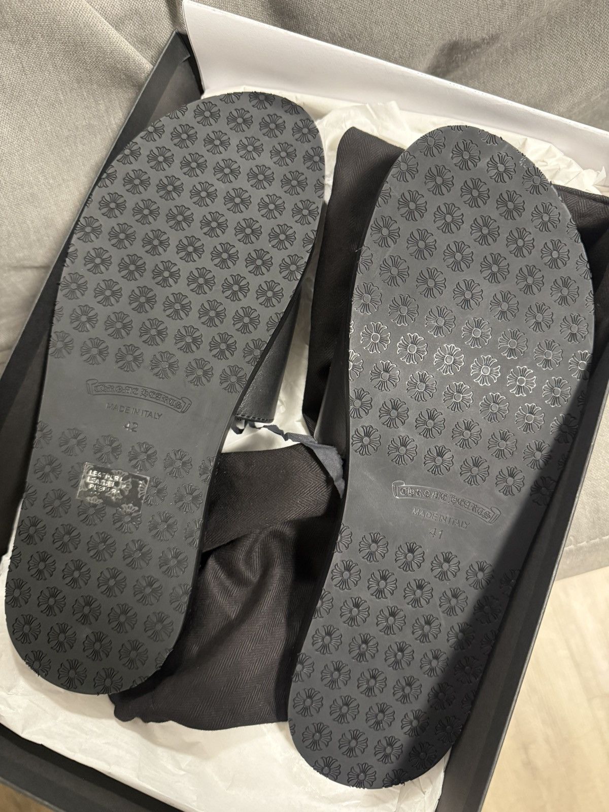 Chrome Hearts Chrome Hearts Leather Slides Size US 8.5 / EU 41-42 - 3 Thumbnail