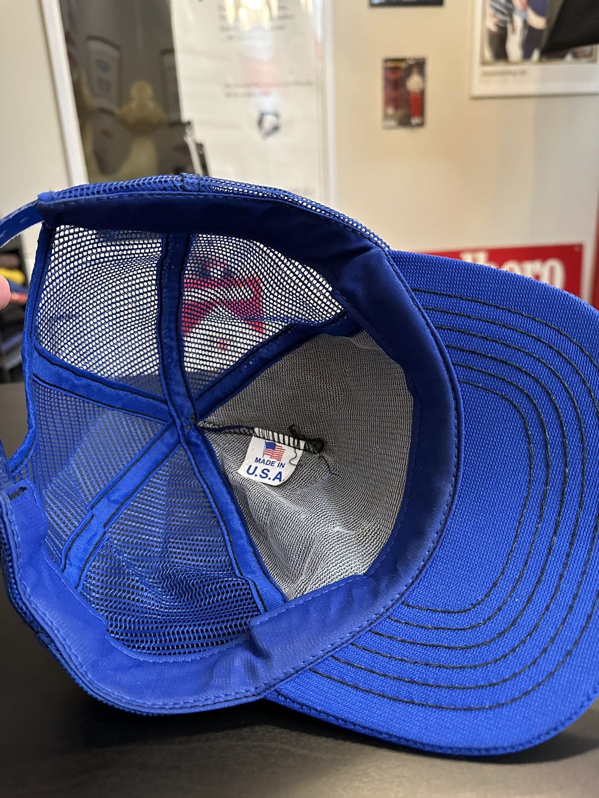 Snap On Hat vintage K Brand Blue Spell Out Œufs brouillés Snapback Trucker Cap - Canada