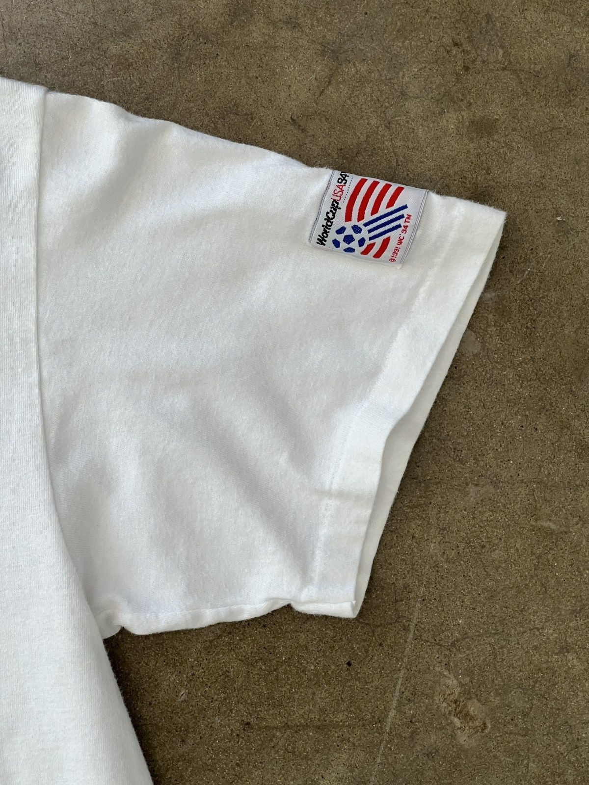 Vintage Vintage 1994 World Cup USA Greece Flag Soccer Tee Medium Size US M / EU 48-50 / 2 - 6 Thumbnail