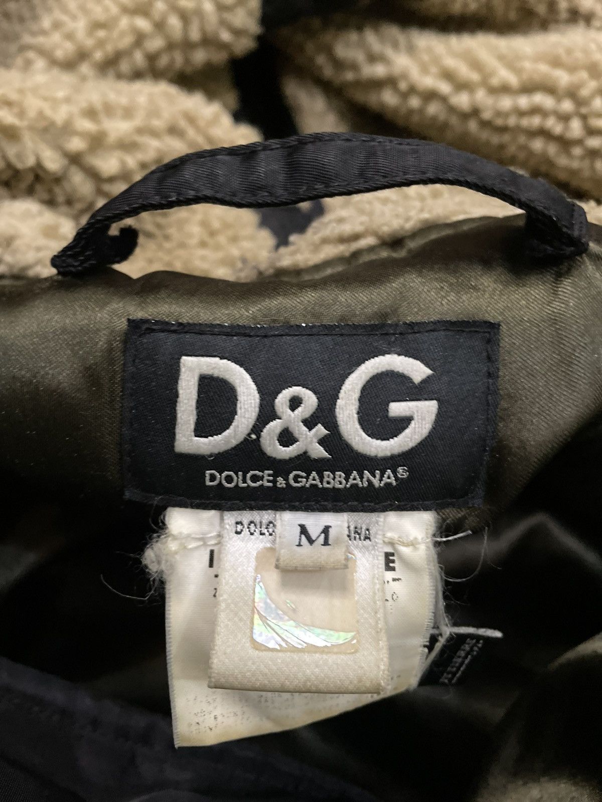 Dolce & Gabbana 2000s Dolce & Gabbana Long Detachable Hood Black Bomber Size US M / EU 48-50 / 2 - 12 Thumbnail