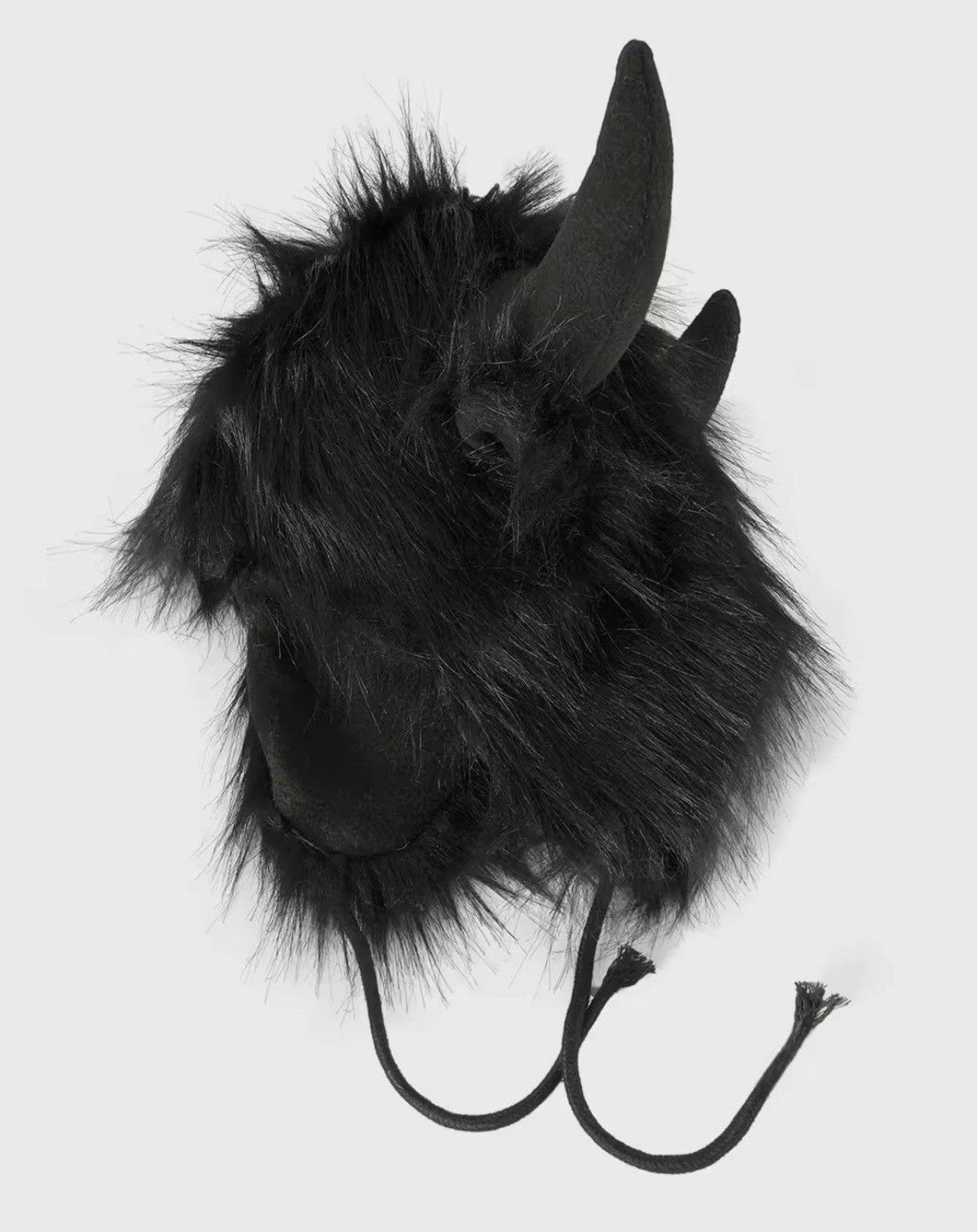 Japanese Brand Cow Horn Faux Fur Decor Hat Size ONE SIZE - 3 Thumbnail