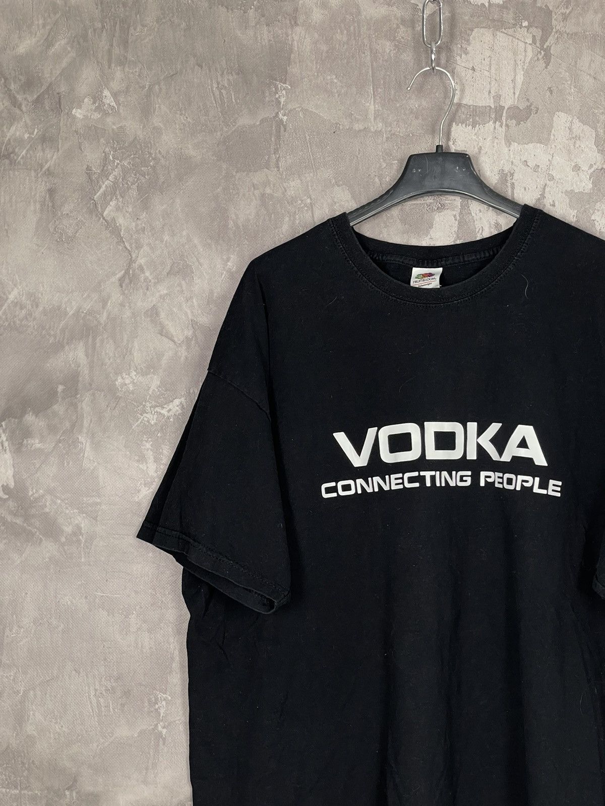 Vintage Vintage 2000s Vodka Connecting People Promo Black Tee Size US XXL / EU 58 / 5 - 3 Thumbnail