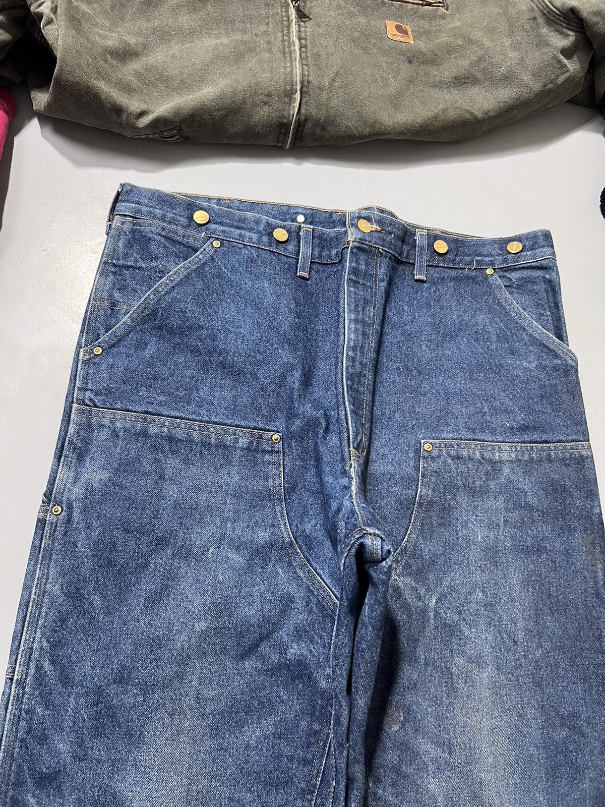 Carhartt 90s Vintage Carhartt double knee workwear denim Size US 42 / EU 58 - 3 Thumbnail