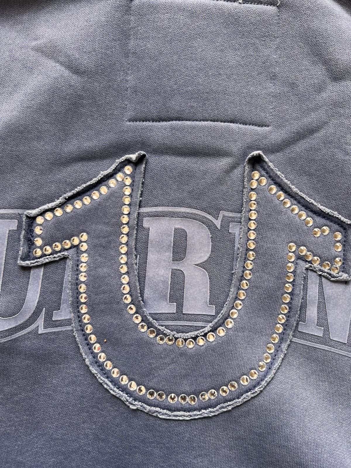 Supreme × True Religion Supreme x True Religion Zip-Up Hoodie blue Indigo rhinestone Size US M / EU 48-50 / 2 - 4 Thumbnail