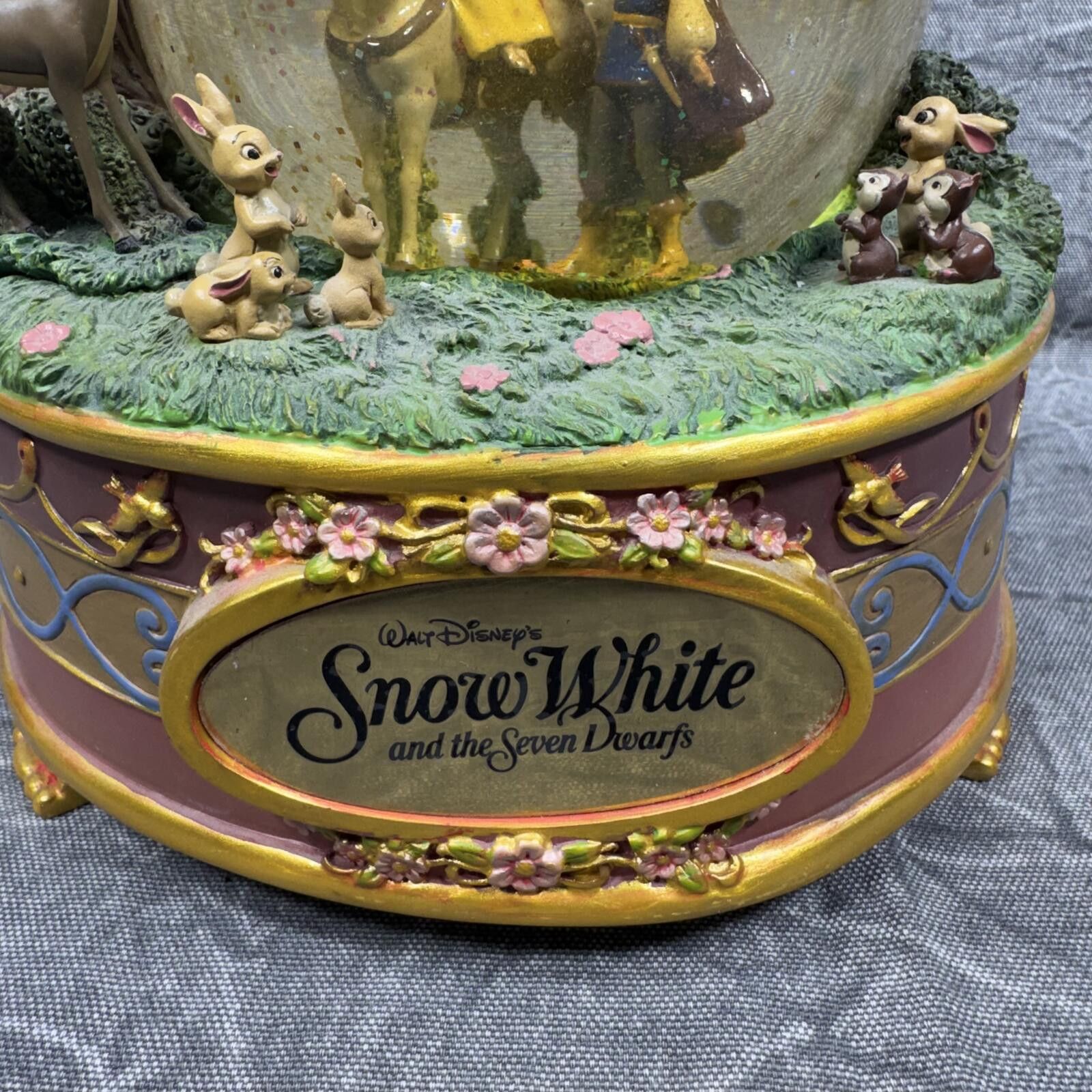 Disney Disney Snow Globe Snow White Prince Charming VTG Music Box Size ONE SIZE - 6 Thumbnail