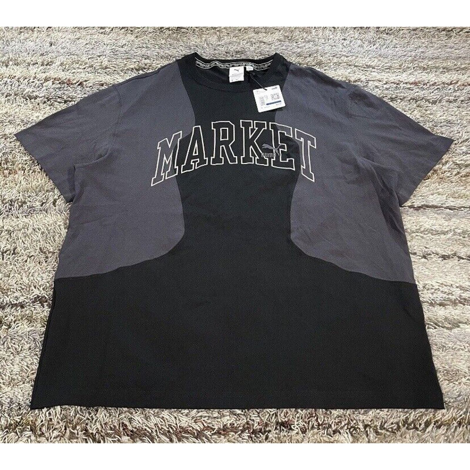Market × Puma Puma x Market Logo Crew Tee T-Shirt Rare NWT Black $70 M LE Size US M / EU 48-50 / 2 - 8 Thumbnail