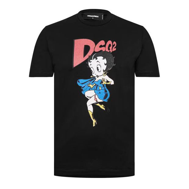 image of Dsquared2 O1G2R1Mq0424 T-Shirts In Black, Men's (Size Large)