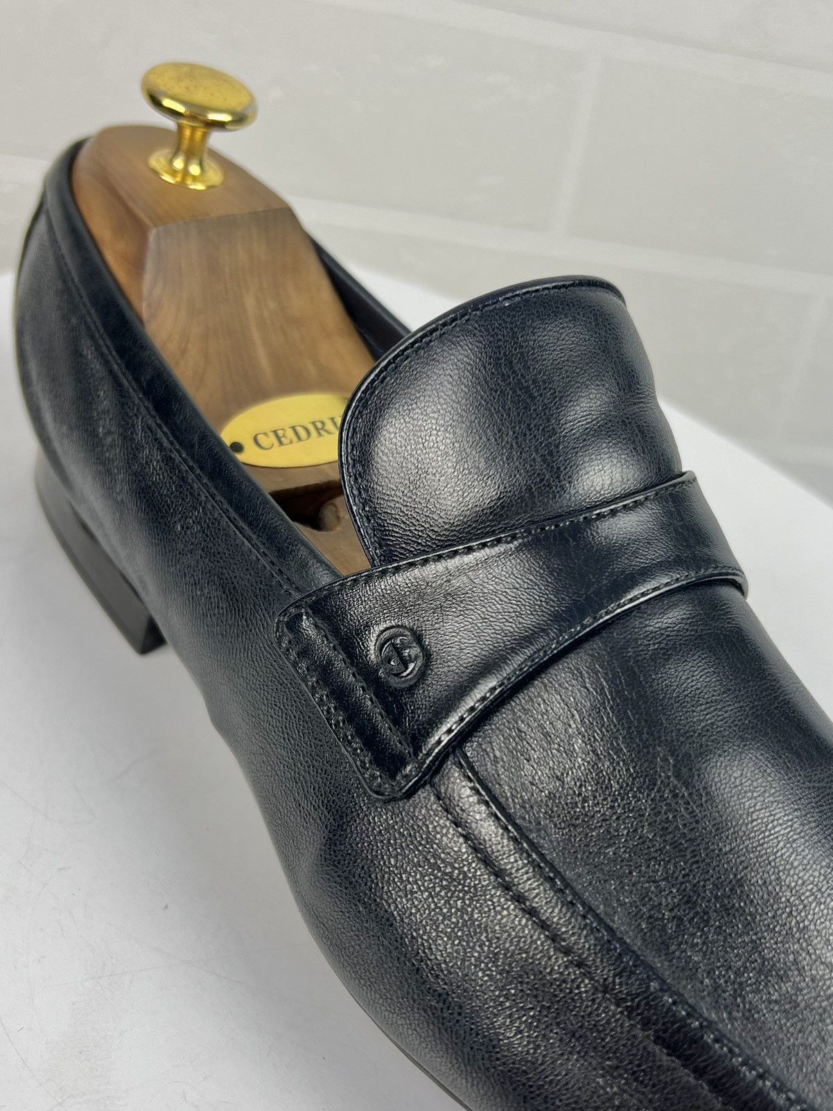 Gucci GUCCI Loafers Nappa Leather Soft Shoes GG Embossed Logo Mens Size US 7.5 / EU 40-41 - 5 Thumbnail