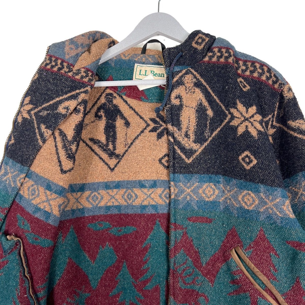 L.L. Bean 🔥 VINTAGE LL BEAN WOOL MOUNTAIN SKI MOTIVE Size US S / EU 44-46 / 1 - 11 Thumbnail