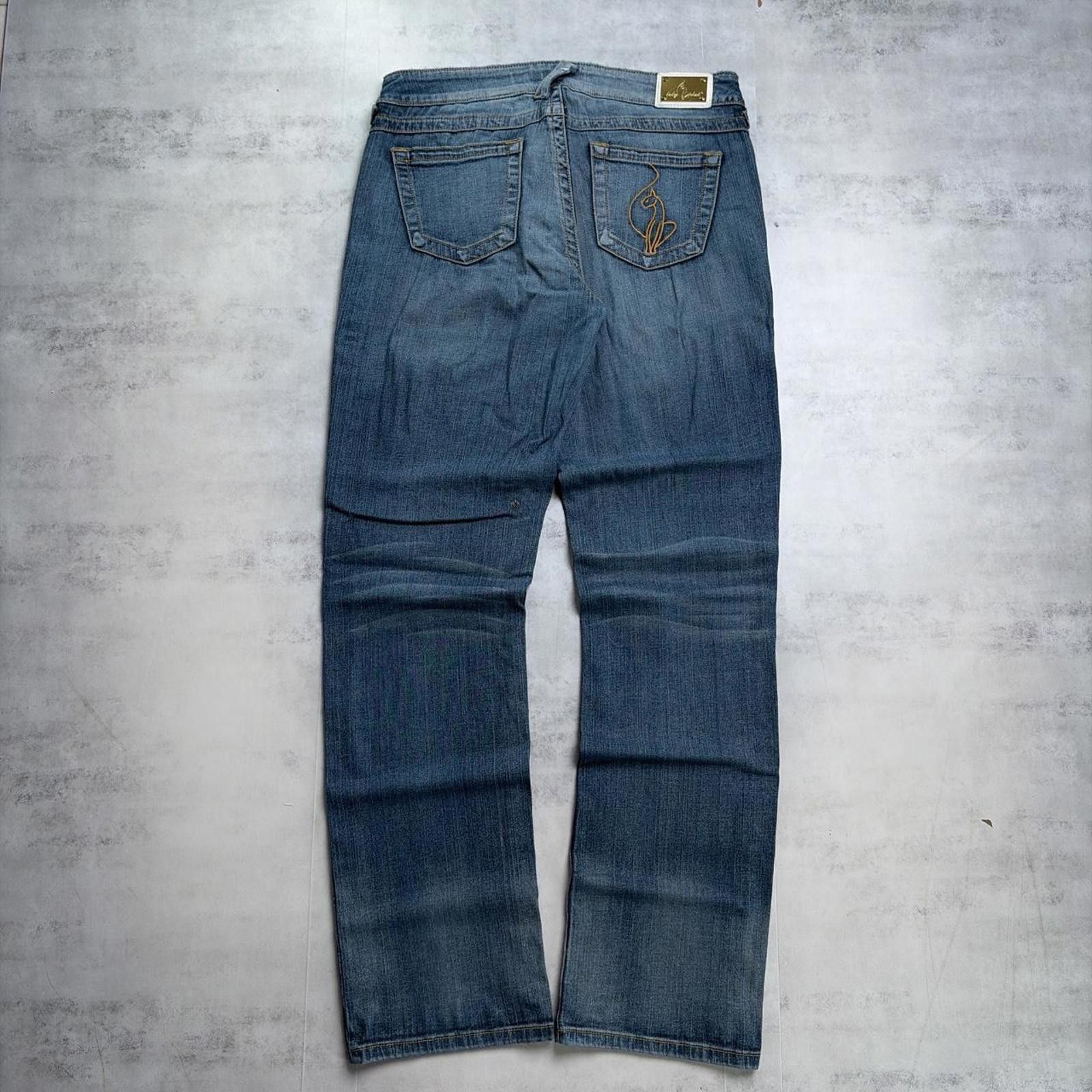 Phat Farm Y2K Blue Phat Farm Grunge Straight Low Rise Denim Jeans Size 32" / US 10 / IT 46 - 1 Thumbnail