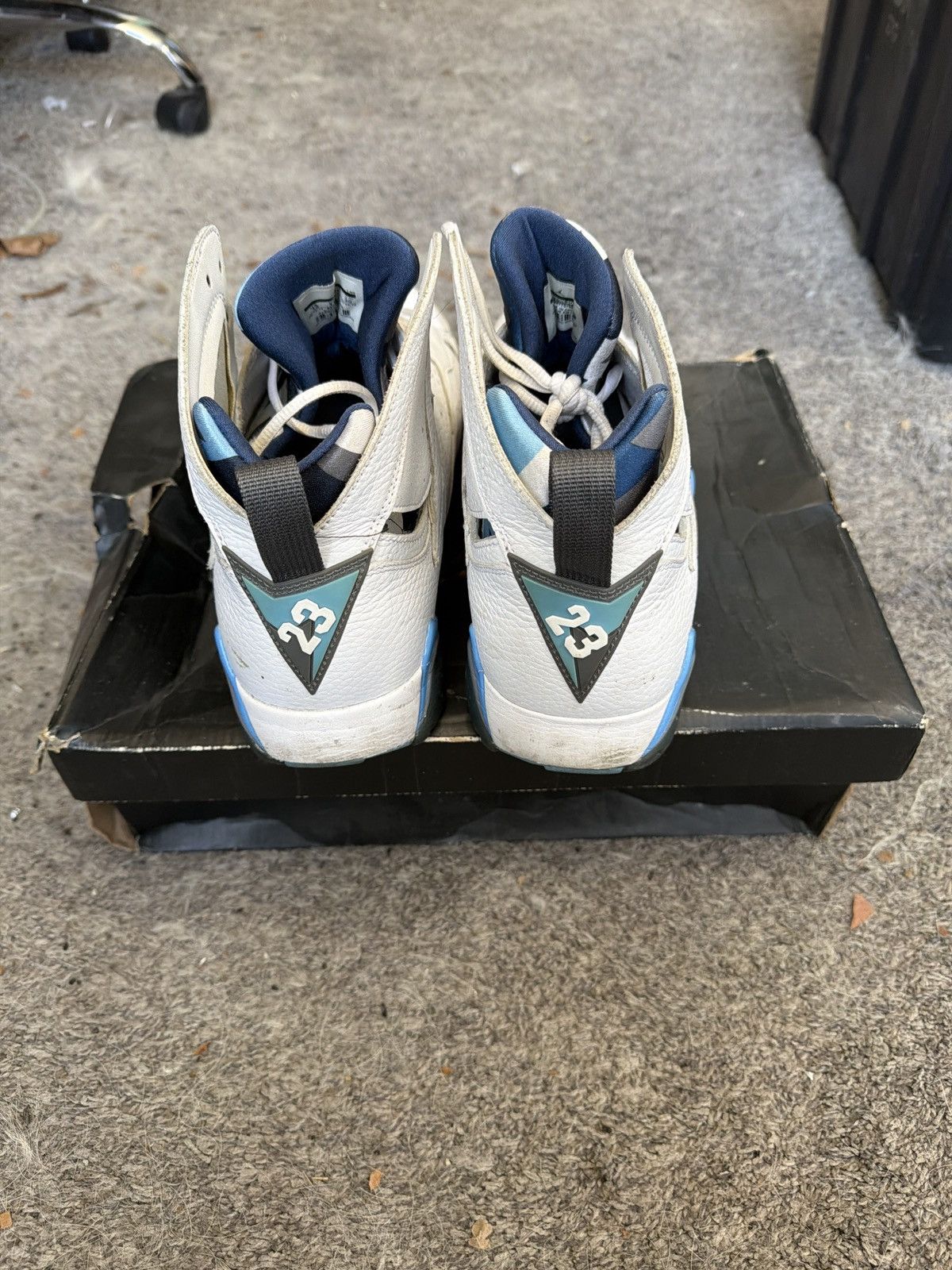 Jordan Brand 2015 Nike Air Jordan 7 Retro French Blue Sneakers Size US 12 / EU 45 - 4 Thumbnail