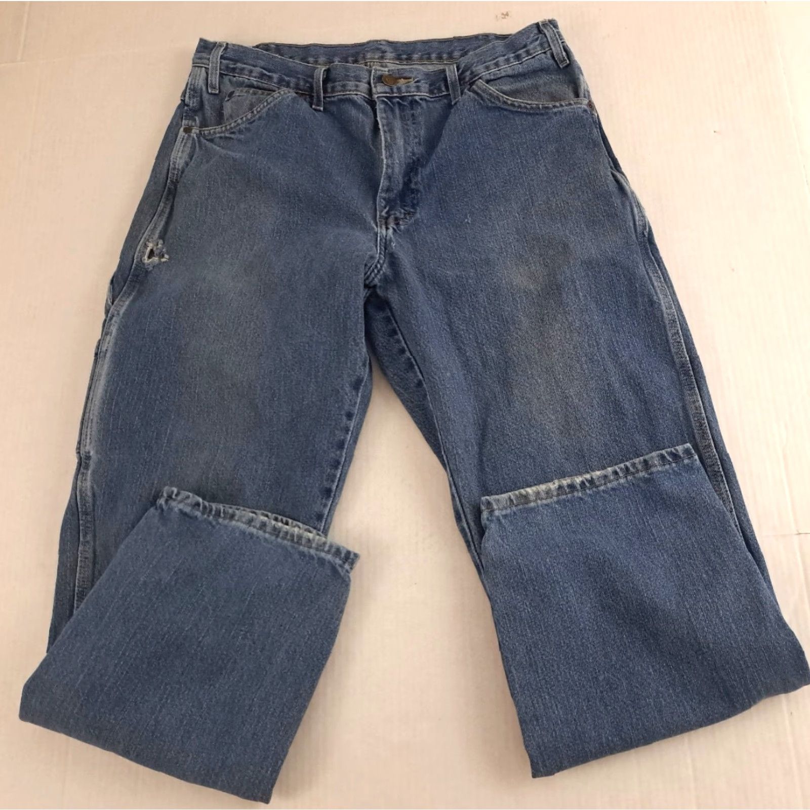 Dickies VINTAGE Dickies Jeans Carpenter 34 Regular Men 5-Pocket Denim Blue 30Inseam Jeans Mens Size US 34 / EU 50 - 7 Thumbnail