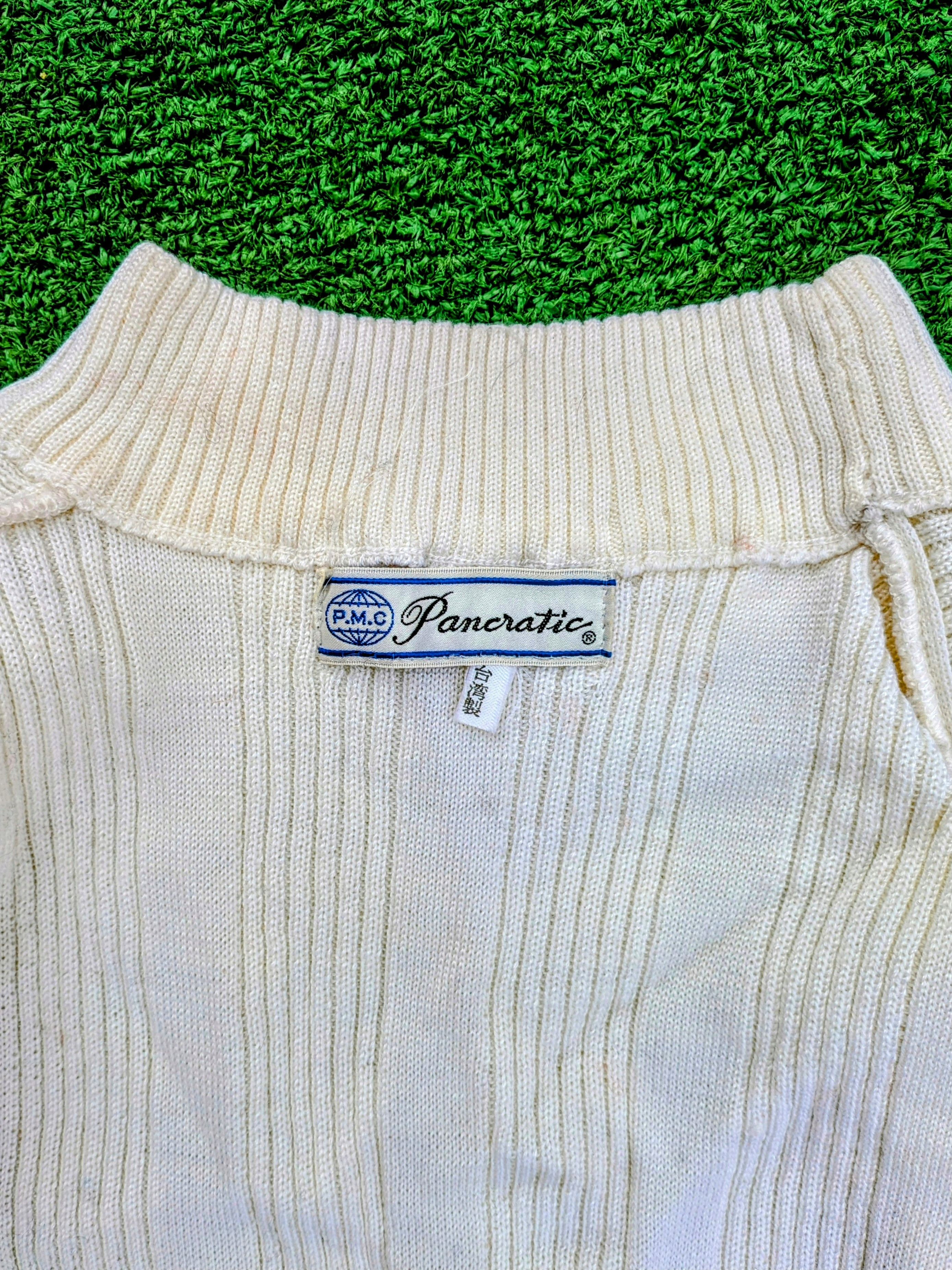 Vintage VTG P.M.C. Pancratic Ribbed Knit Turtleneck L/S Fitted Top Size M / US 6-8 / IT 42-44 - 5 Thumbnail