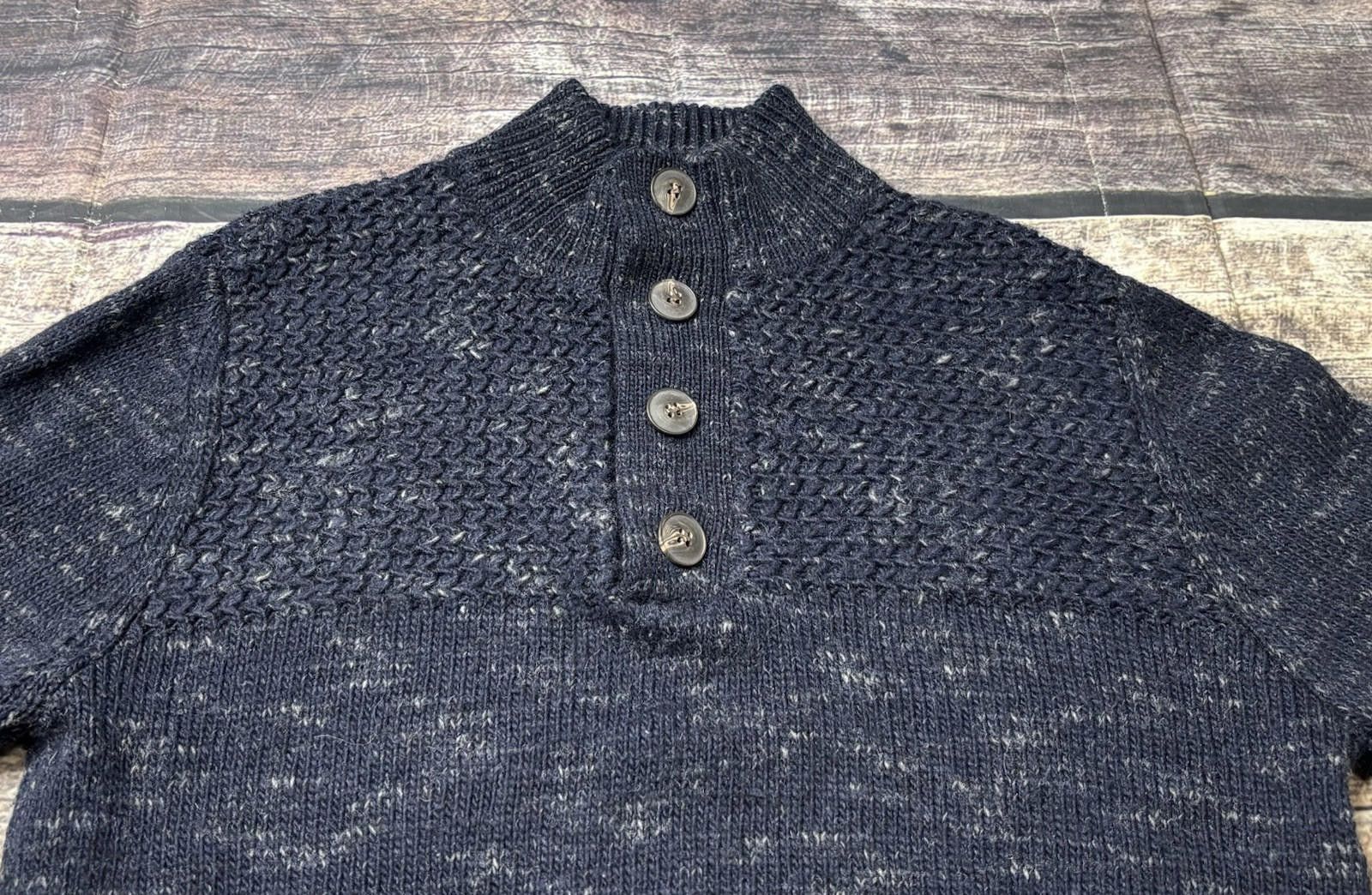 Paolo Mondo Paolo Mondo Sweater Men's Medium Wool Blend Henley Italy Size US M / EU 48-50 / 2 - 4 Thumbnail